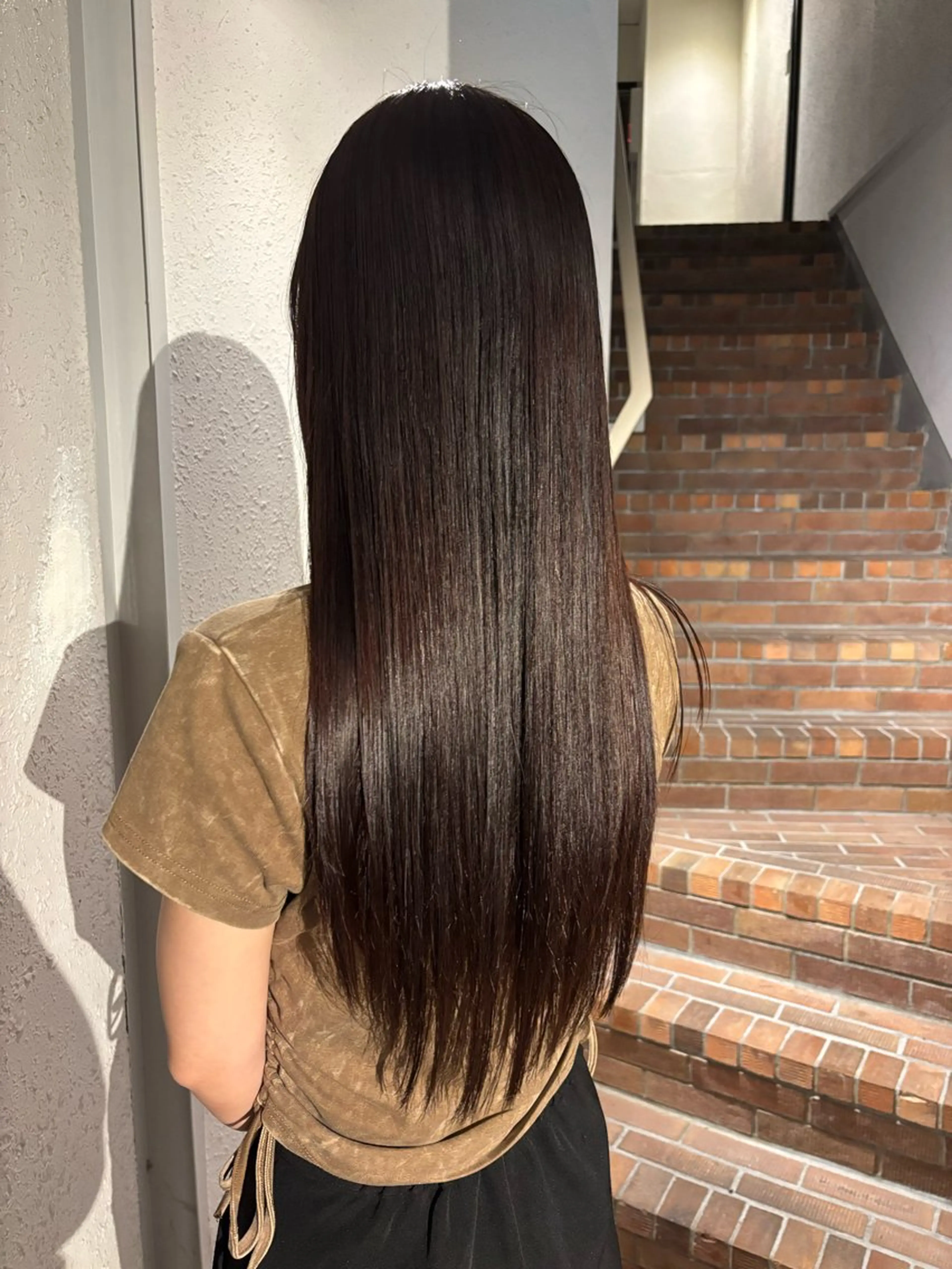 ロング カット ヘアカラー トリートメント 透明感カラー/パーマ /烏丸御池/寿々乃のヘアスタイル