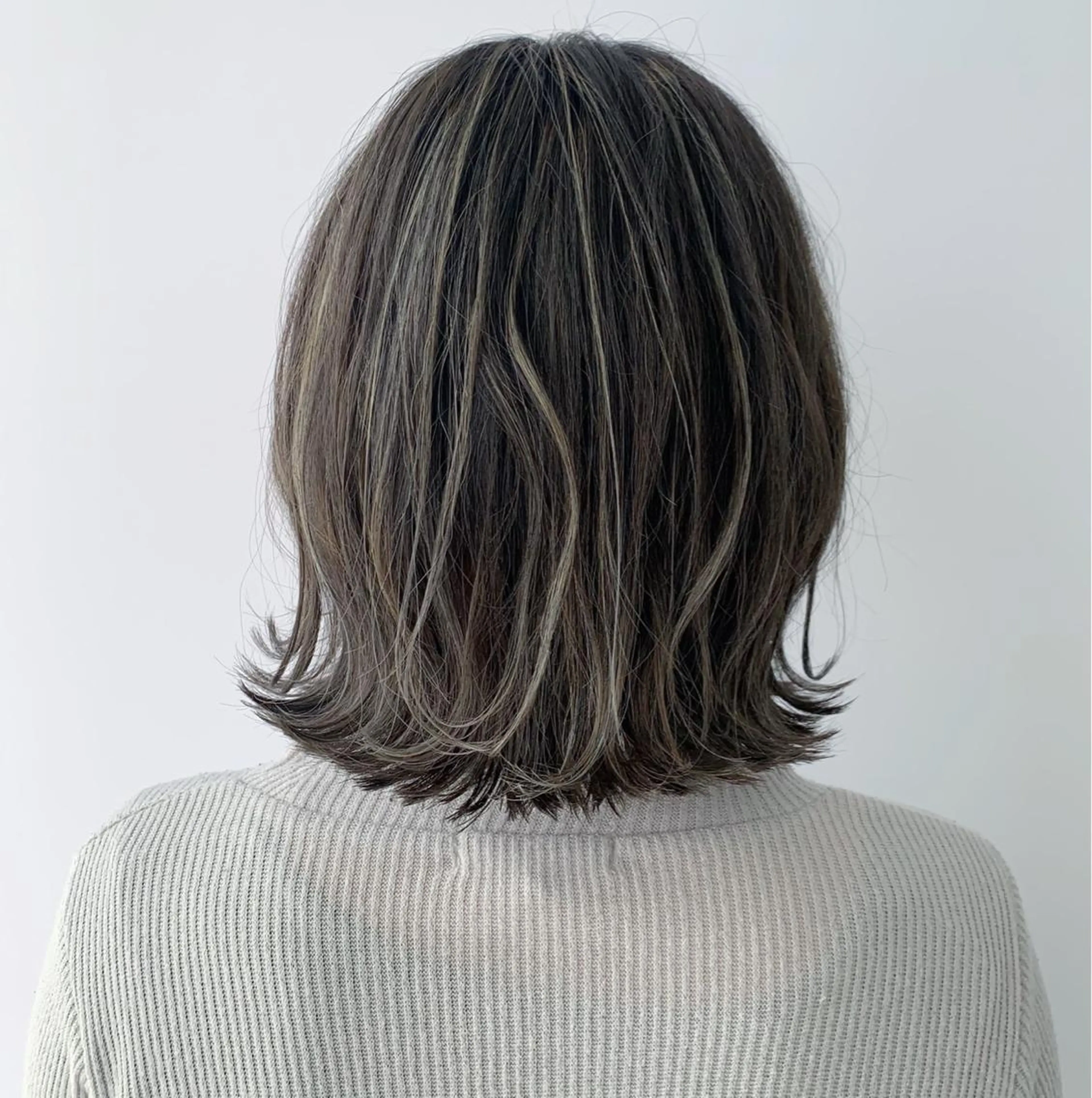 ミディアム カラー ハッシュカット/四条 烏丸/寺本弘樹のヘアスタイル