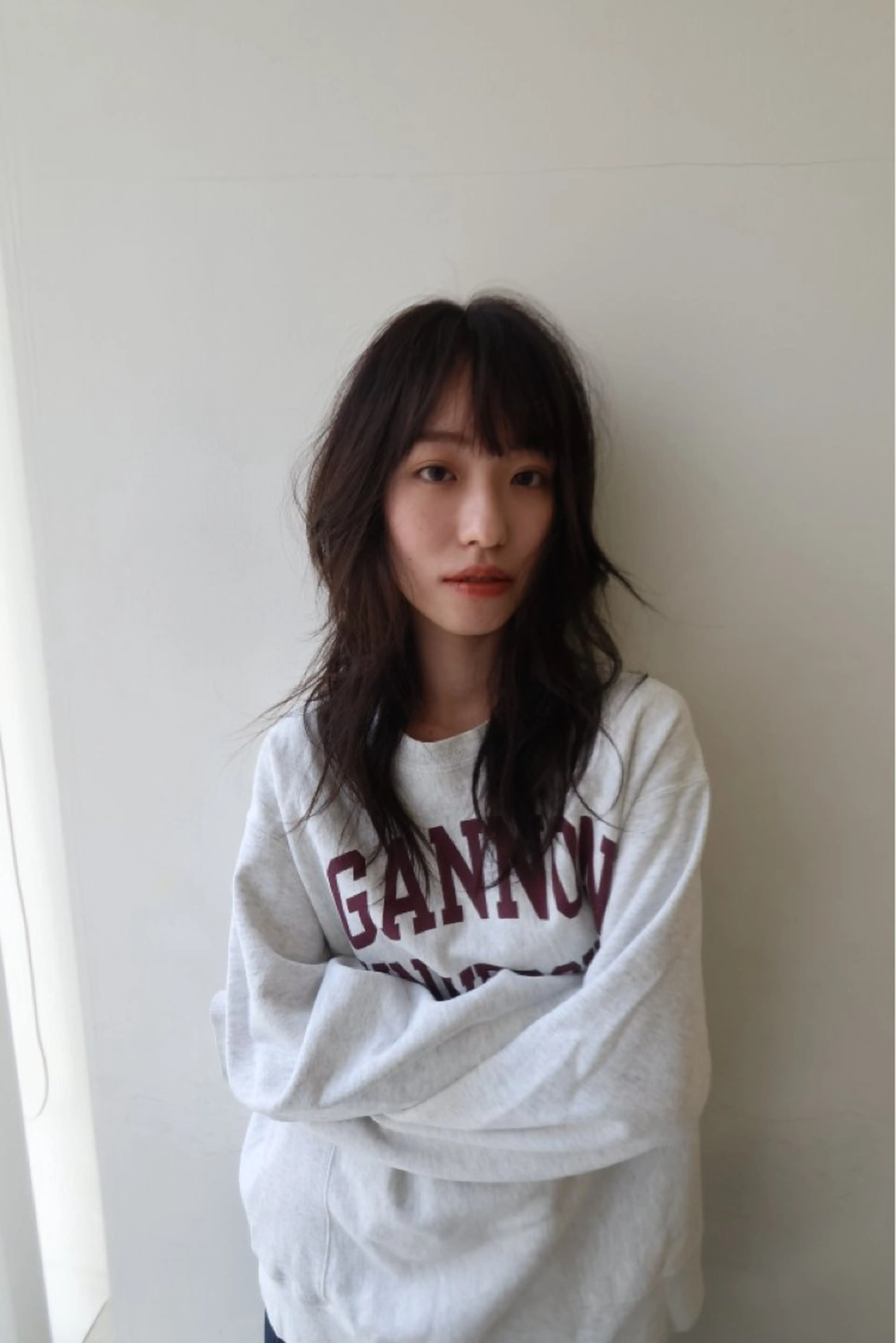 セミロング カラー レイヤーカット/ブリ ーチ/motokiのヘアスタイル