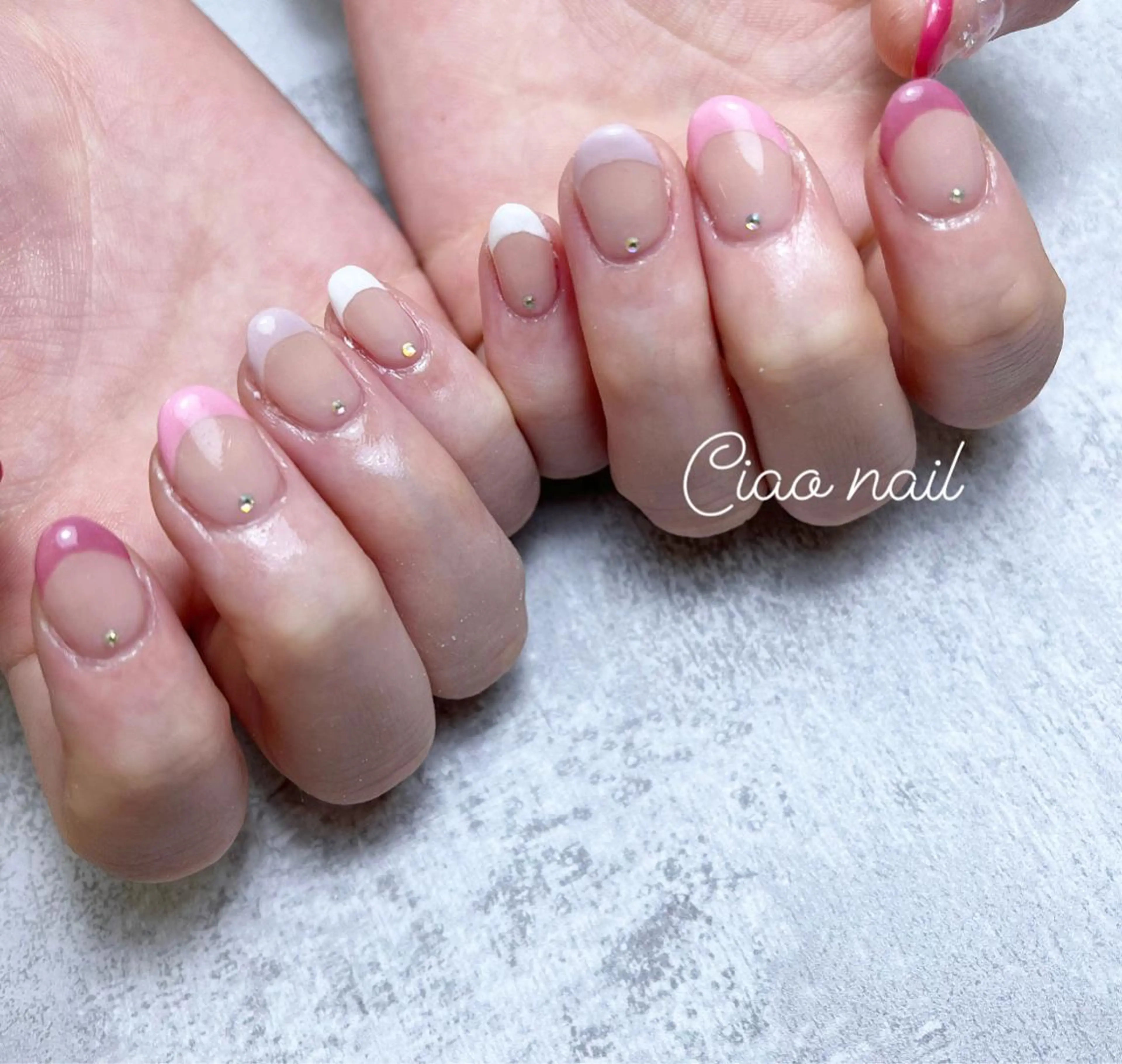 ネイル フレンチネイル #Amin nail salonのネイルデザイン