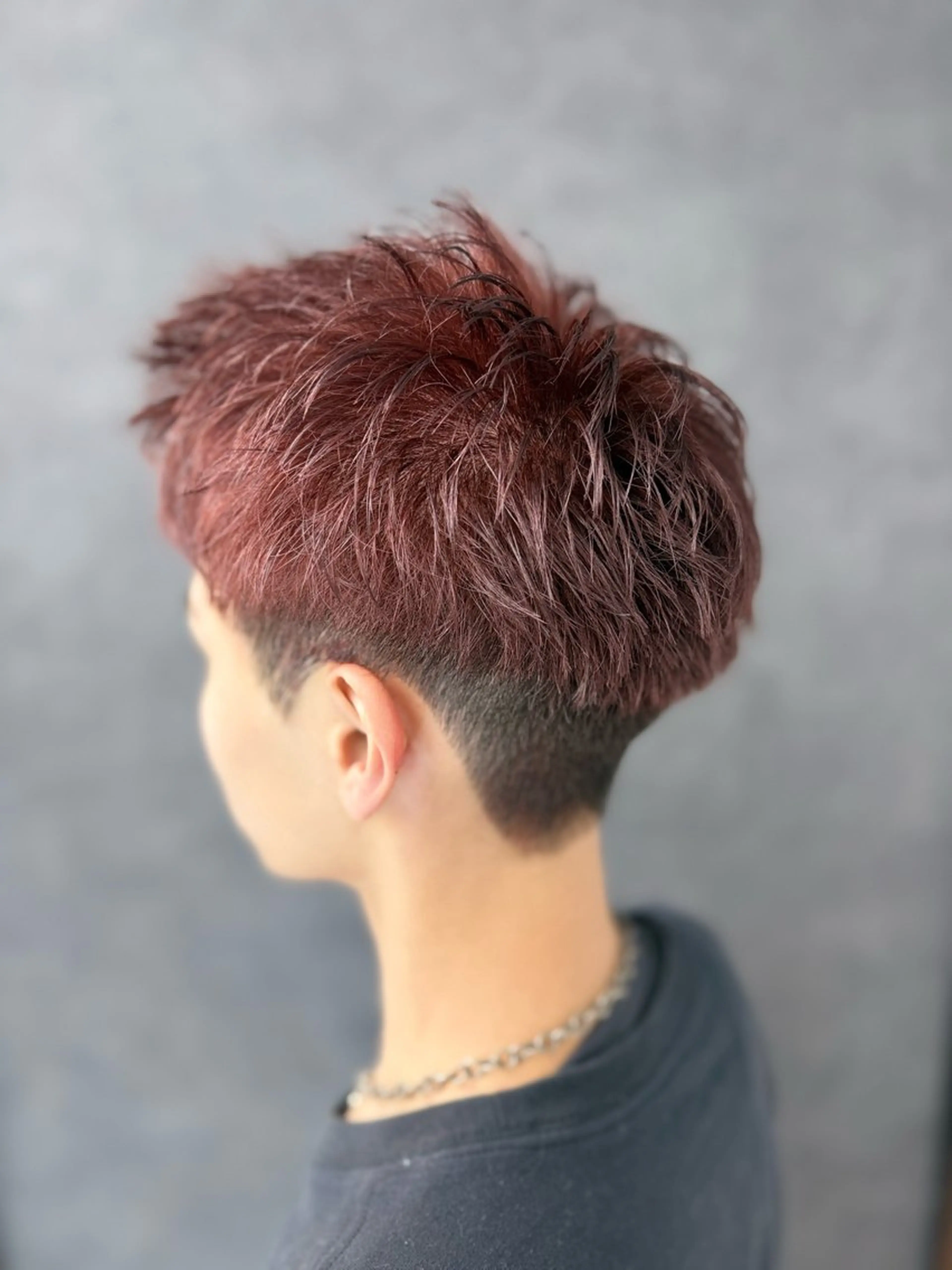 カラー メンズ レッドカラー 渋谷ブリーチカラー/ デザインカラー/優希のヘアスタイル