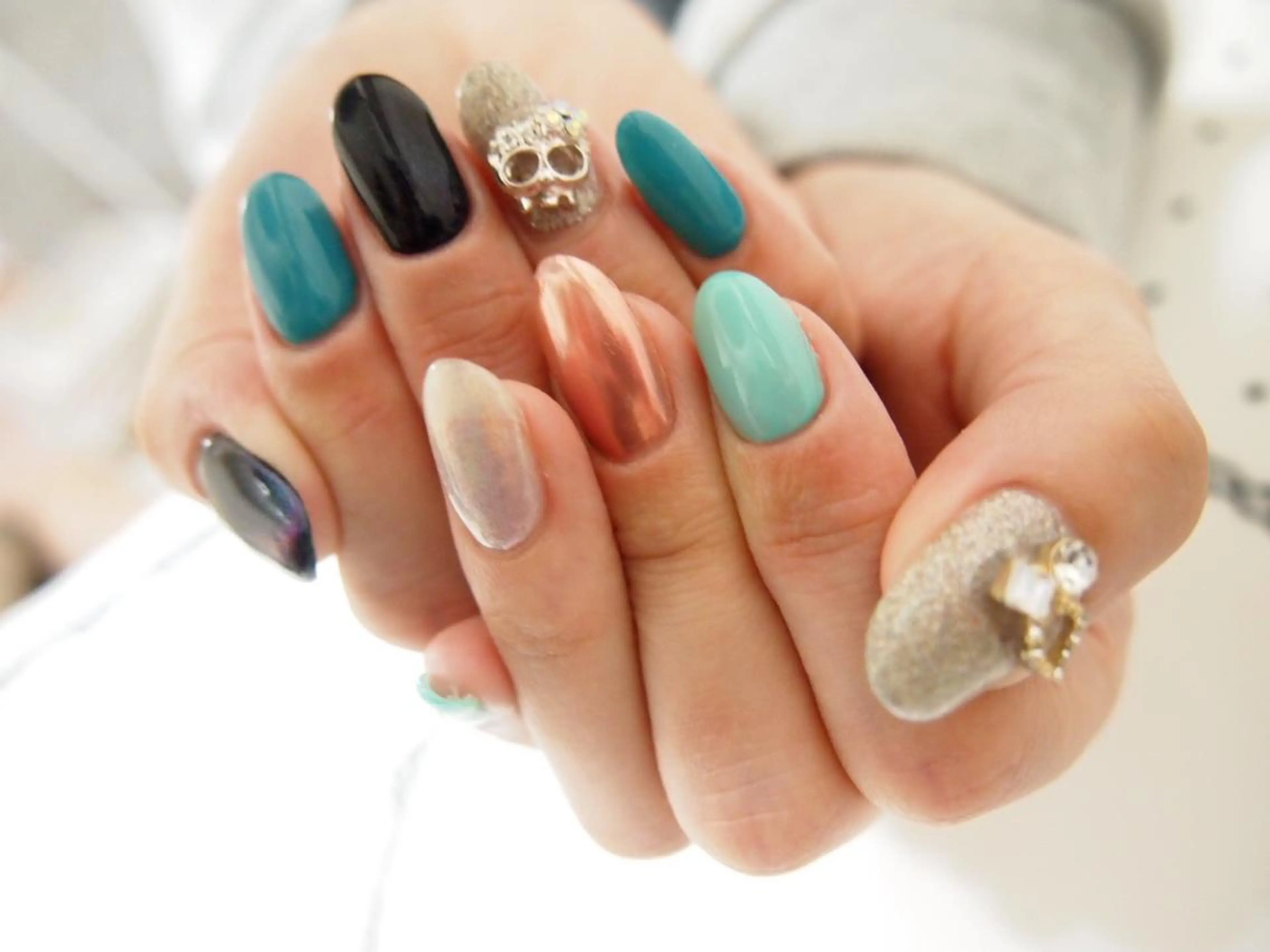 ネイル ミラーネイル 自爪育成専門店 Kapilinaのネイルデザイン