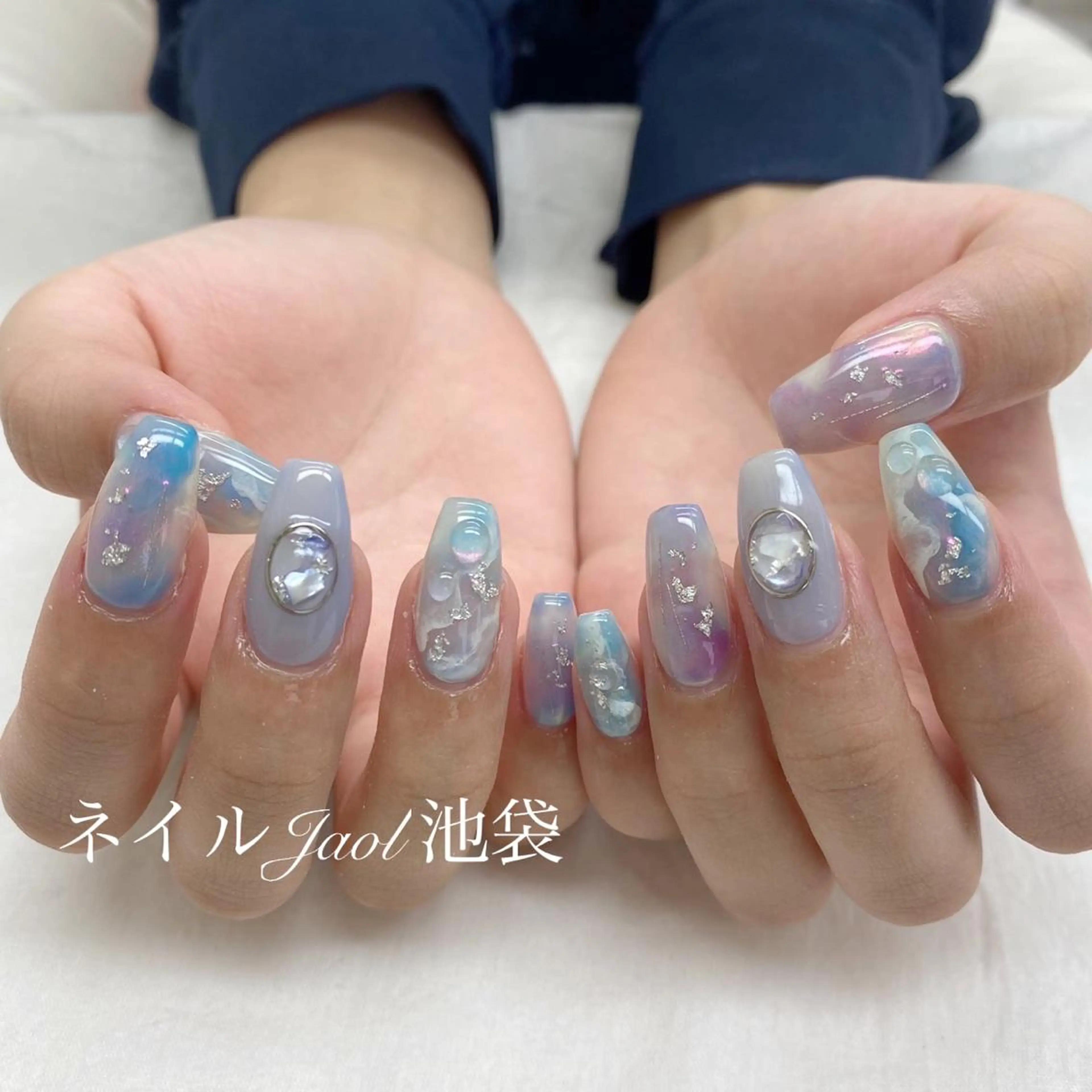 セミロング ネイルJaol 池袋のネイルデザイン