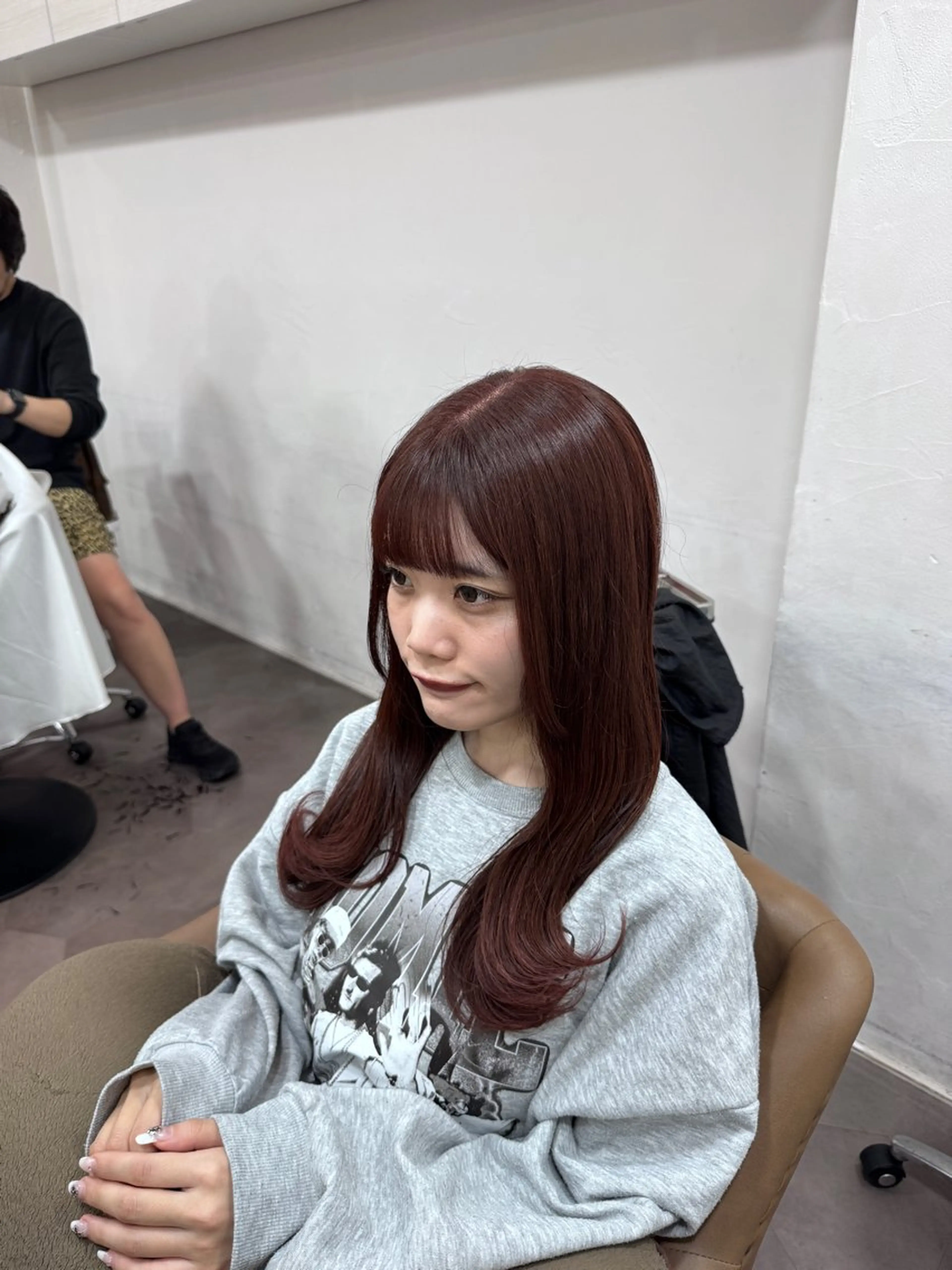 ミディアム ヘアカラー トリートメント 🌱縮毛矯正/カラー /🌈りつき🌈のヘアスタイル