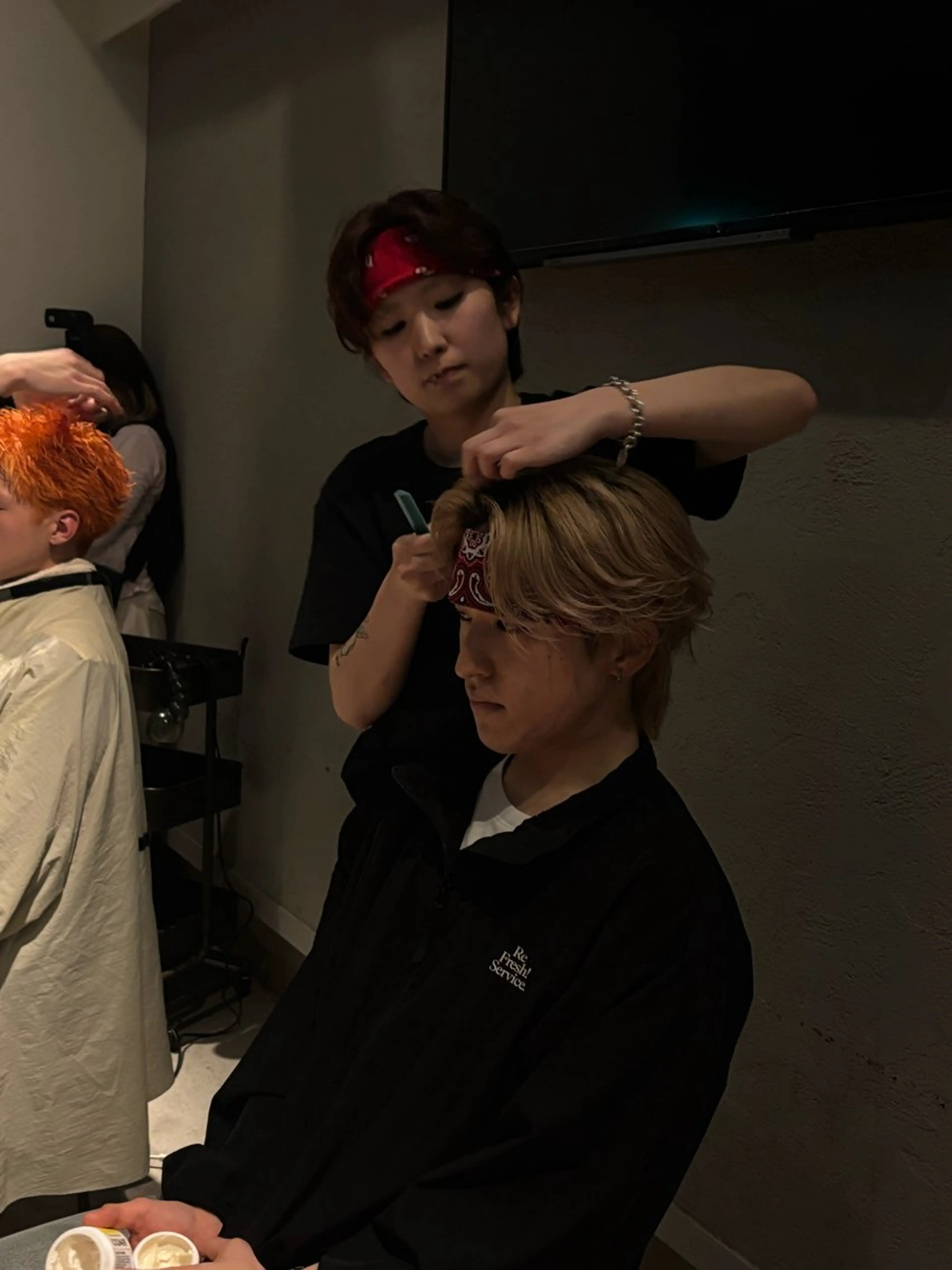 パーマ メンズ カット パーマ Litbyfifth 前里花鈴のヘアスタイル