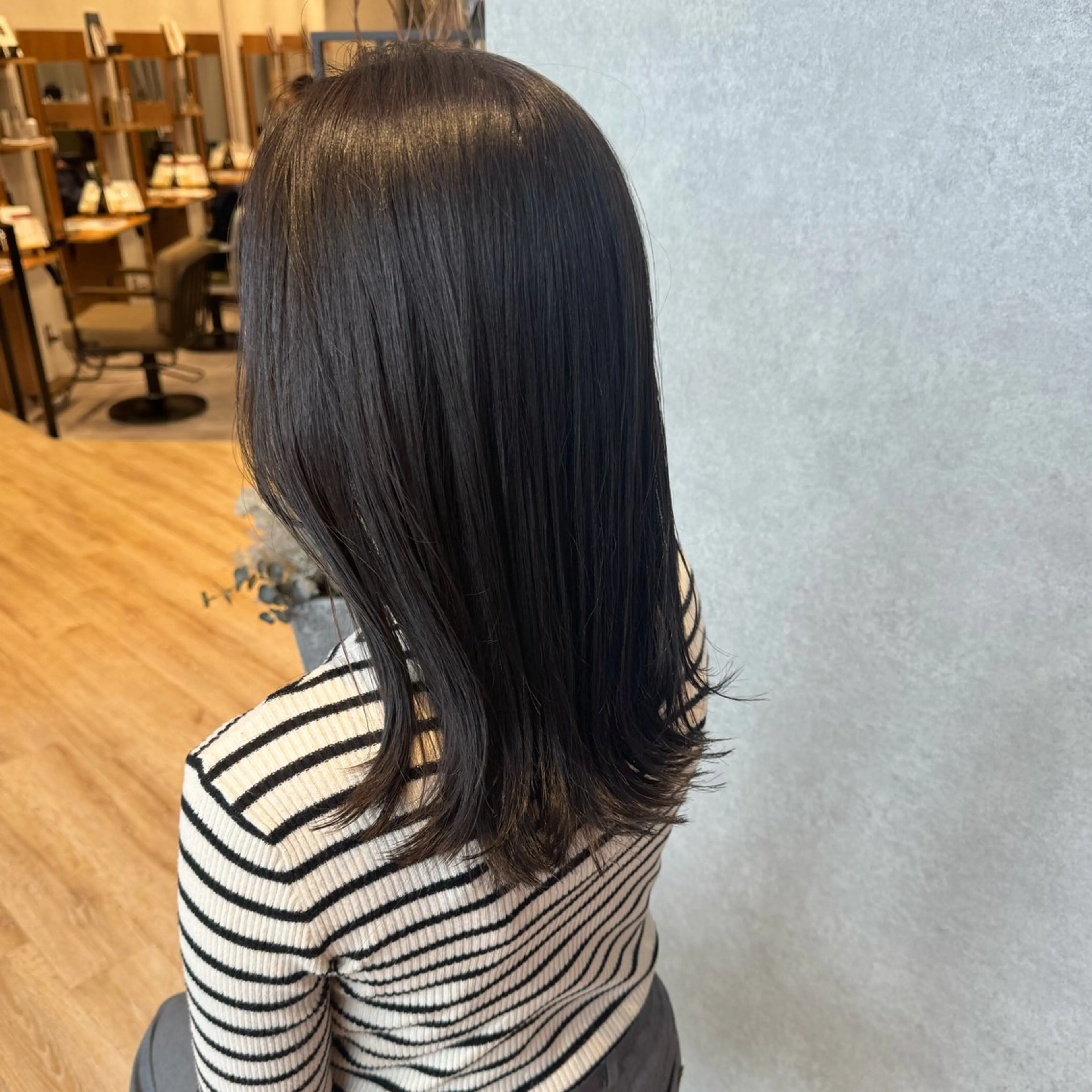 カラー カット ヘアカラー 堀結香/顔まわり レイヤー/蒲生四丁目のヘアスタイル