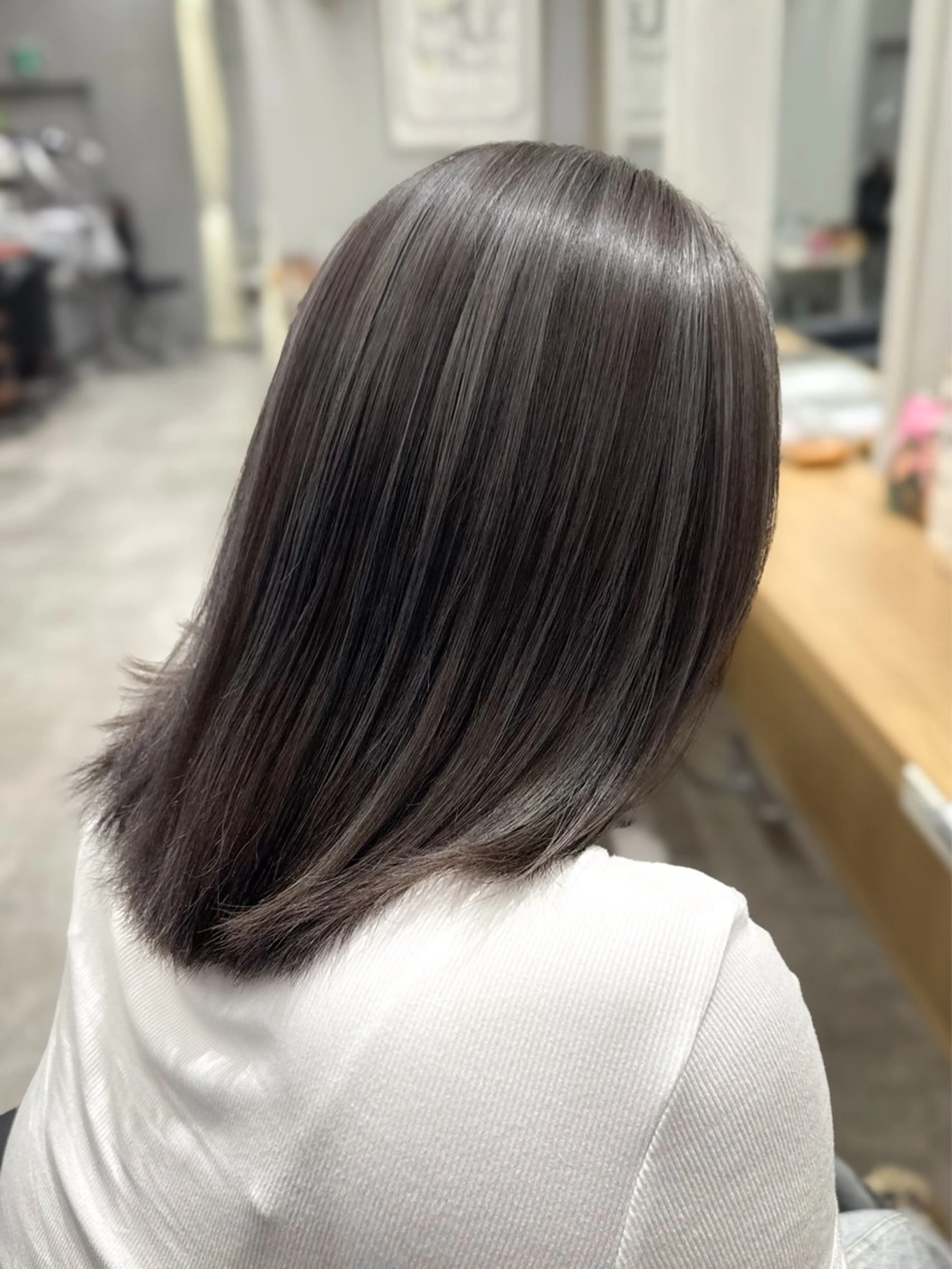 ミディアム カラー ブリーチ ハイライトカラー ハイライト カット ヘアカラー 美髪🫧ブリーチ/ デザイン/永田汰伊智のヘアスタイル