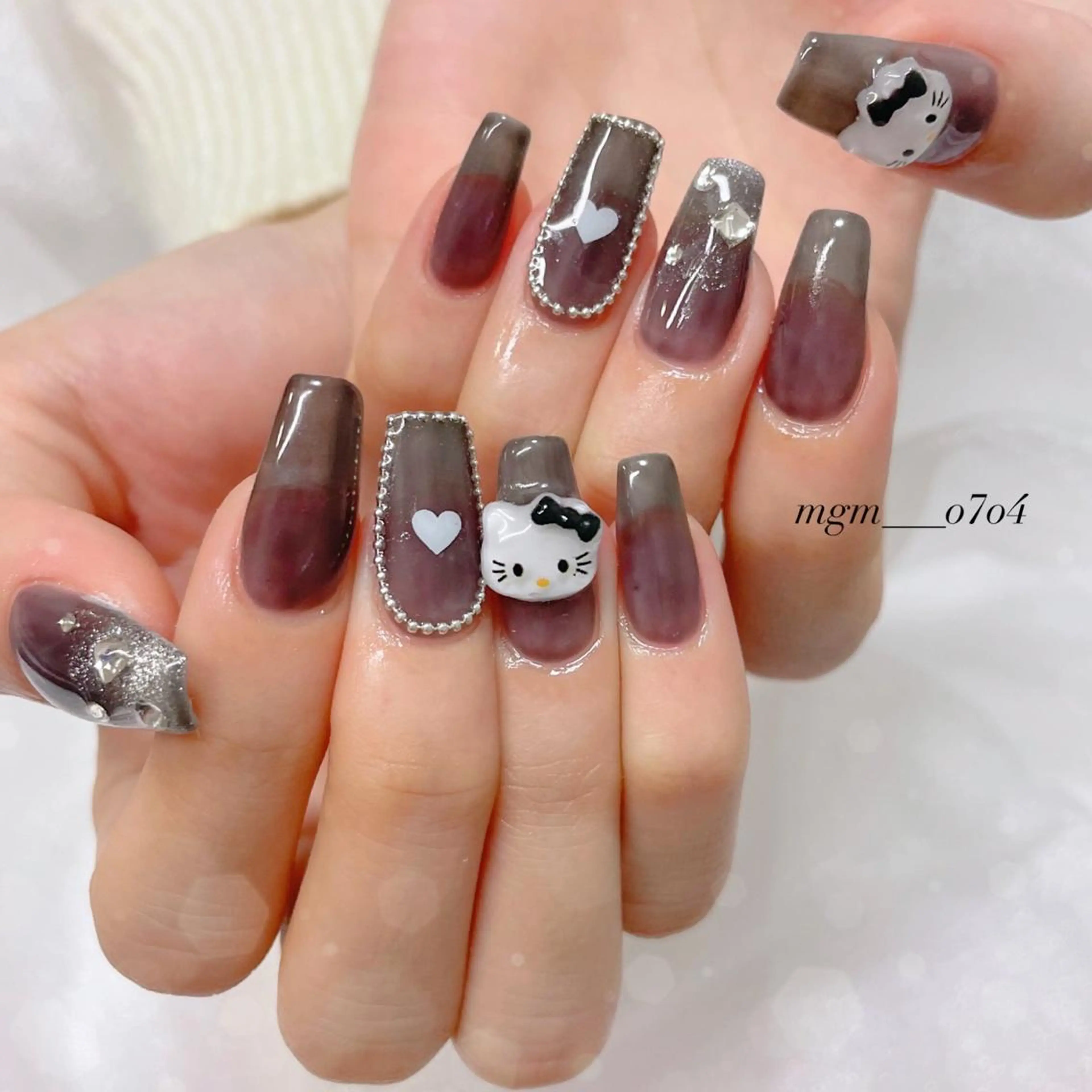 ネイル ハンドネイル ハンドケア MoON...❤︎ MeGuのネイルデザイン