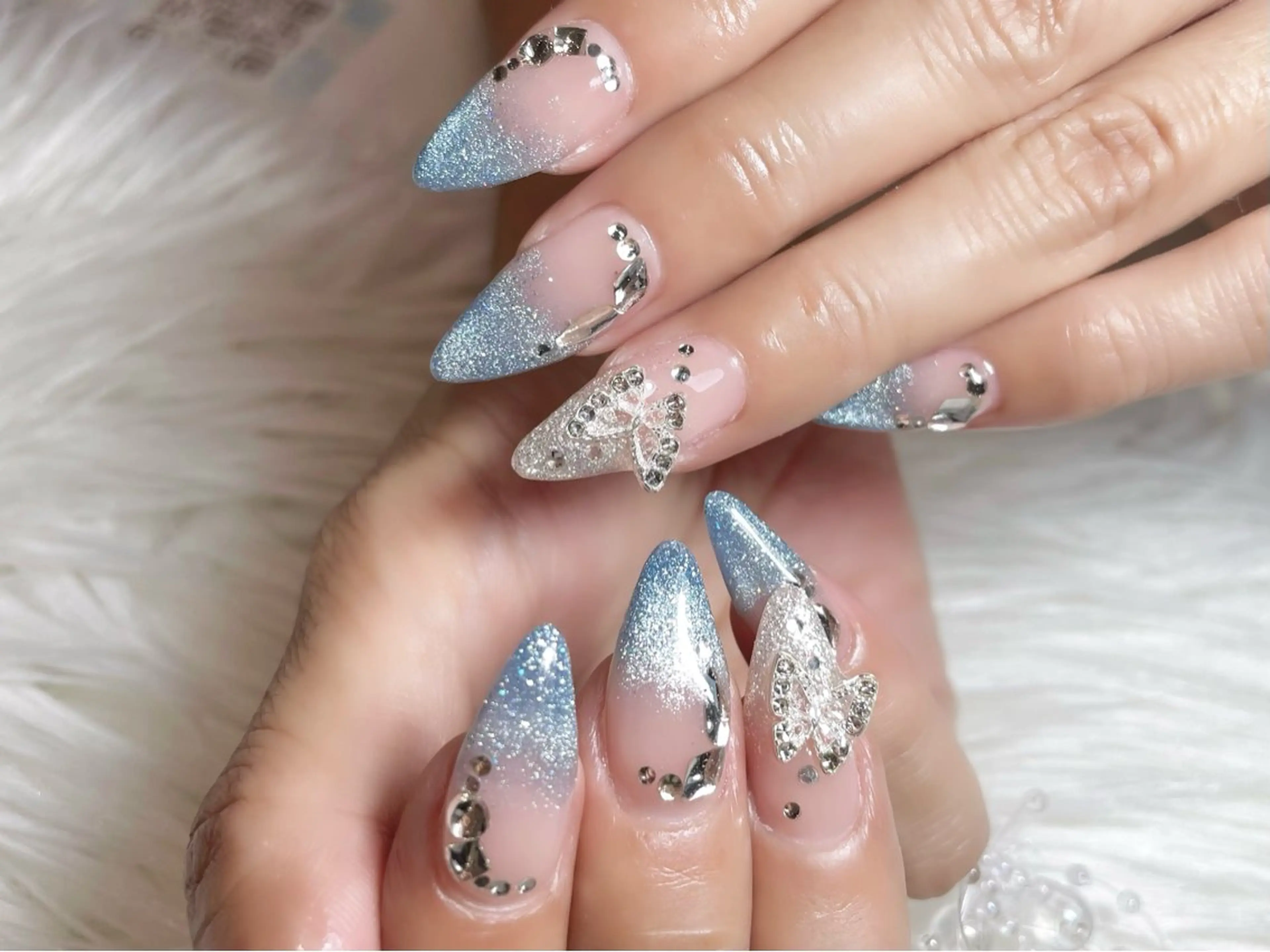 ネイル ジェルネイル パラジェル 夏ネイル ワンホンネイル ハンドネイル ゆりか ジョアアンジェ福島のネイルデザイン