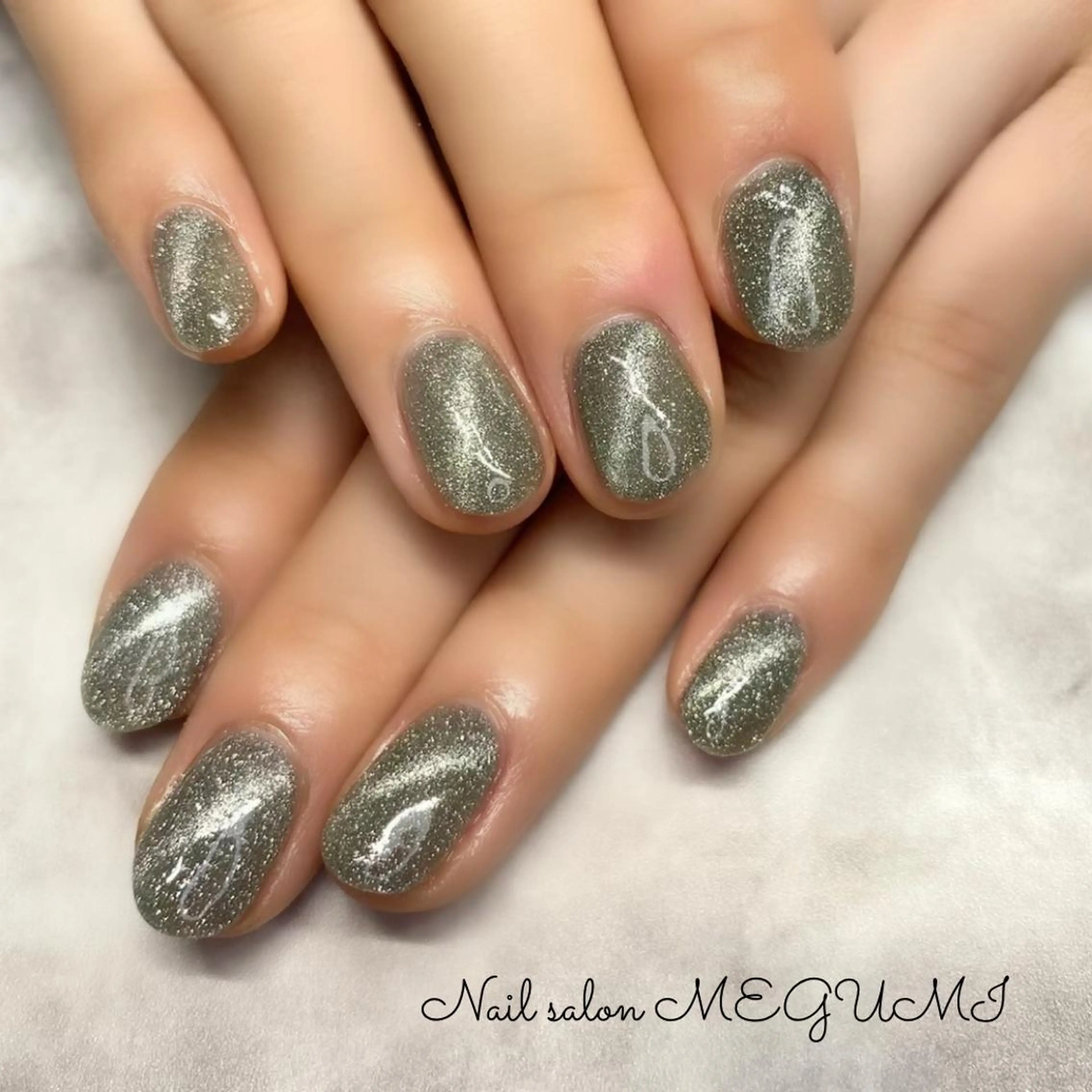 ネイル マグネットネイル マグネットワンカラー ワンカラーネイル Nail salon MEGUMIのネイルデザイン