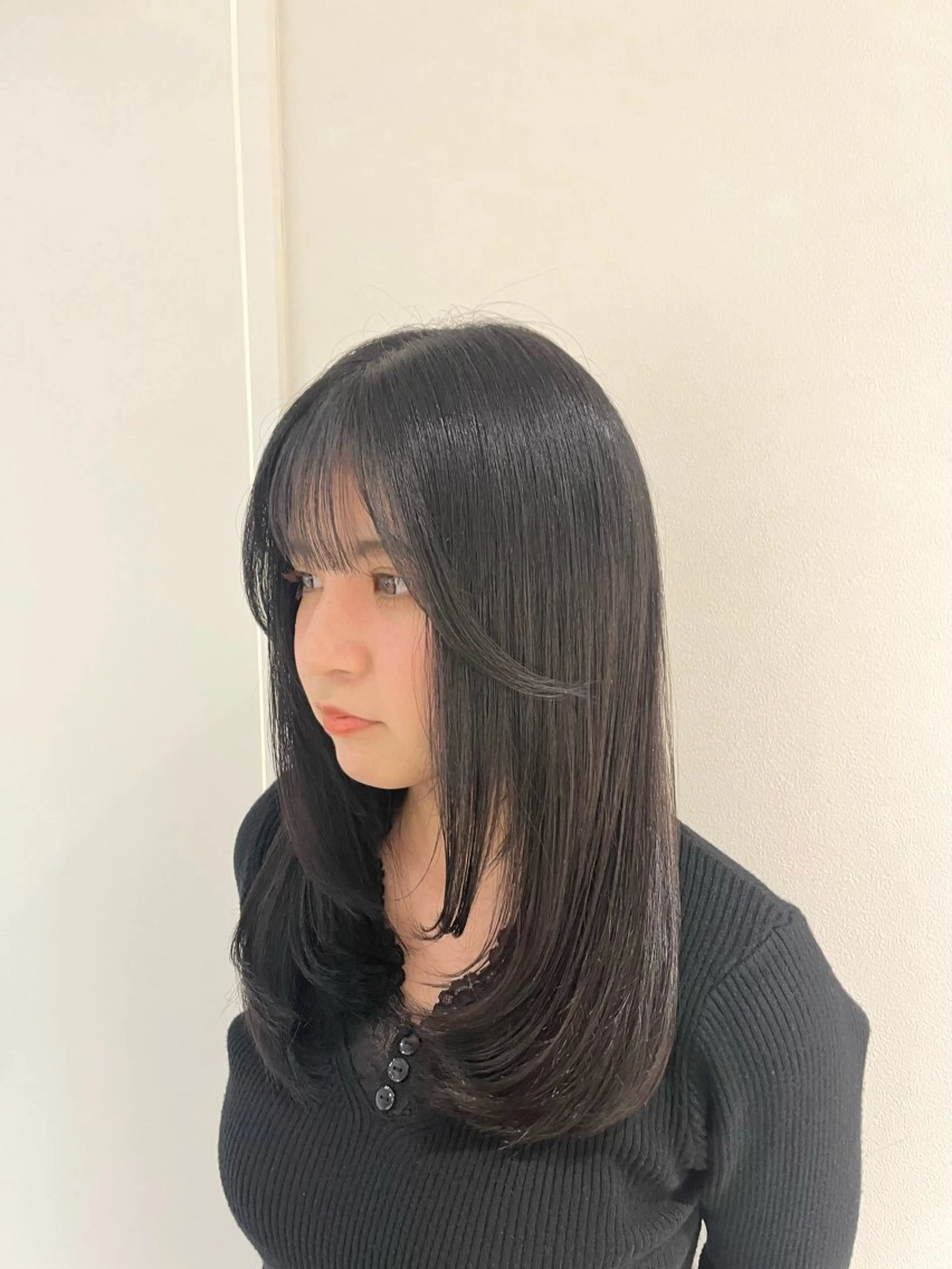 ミディアム ミディアムレイヤー レイヤーカット カット トリートメント 大宮レイヤーカット× 透明感カラー　rioのヘアスタイル