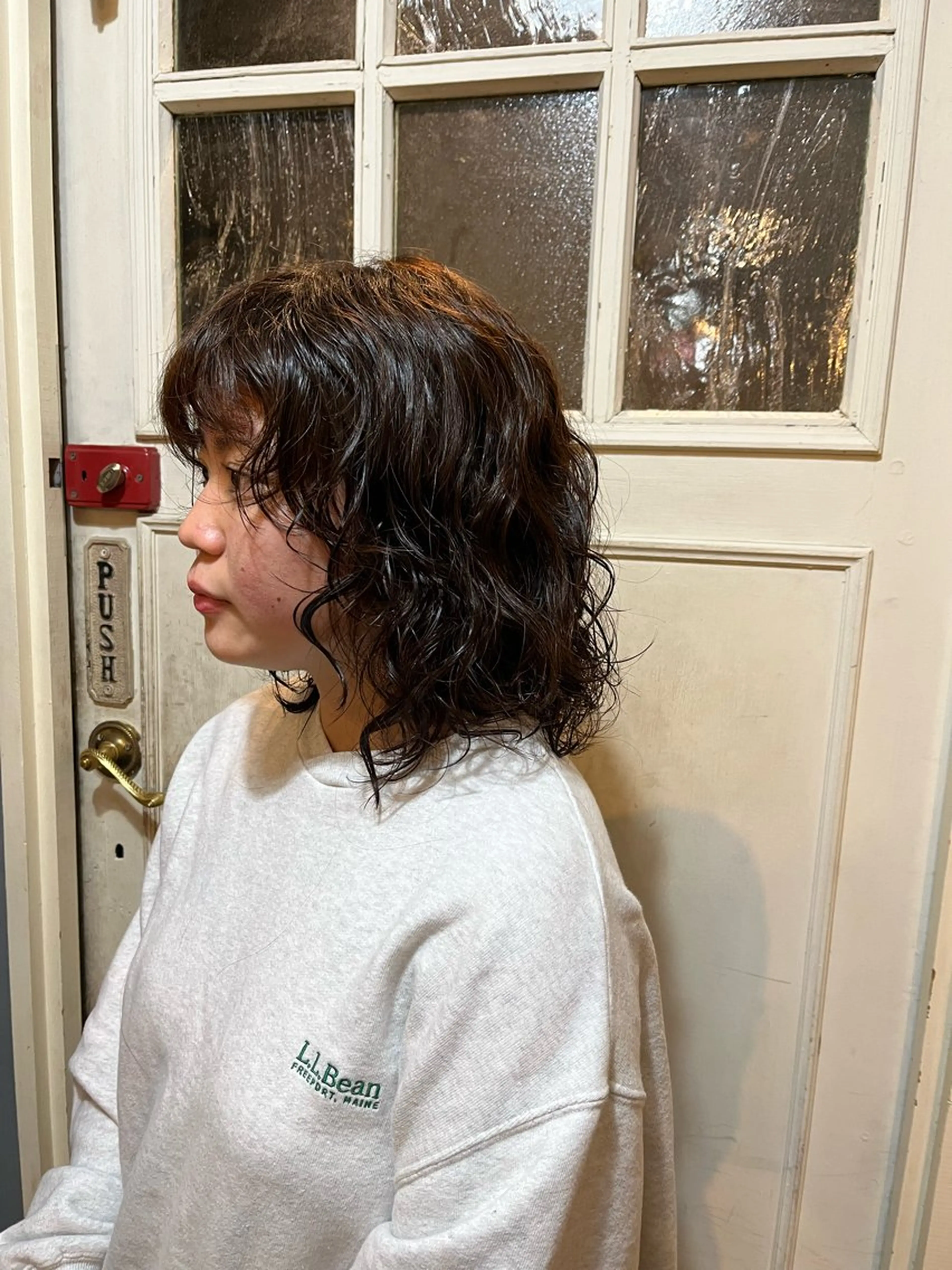 ショート パーマ ボブ カット パーマ ヘッドスパ 朝が楽なパーマ 🌱ショート/緒方椋のヘアスタイル