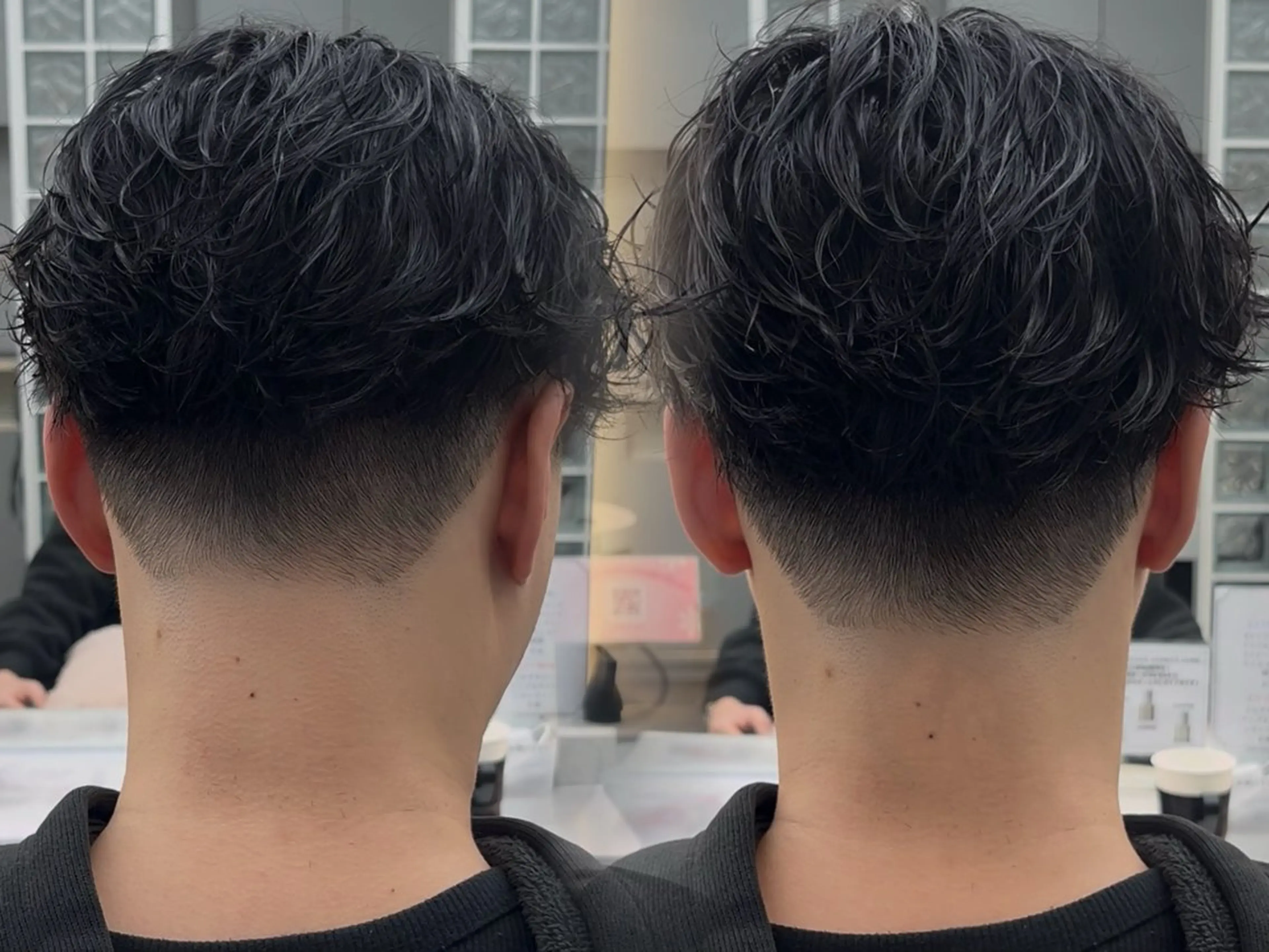 パーマ メンズ フェードカット フェザーパーマ メンズパーマ カット パーマ トリートメント Tiktok5.8 万人🔥HAOのヘアスタイル