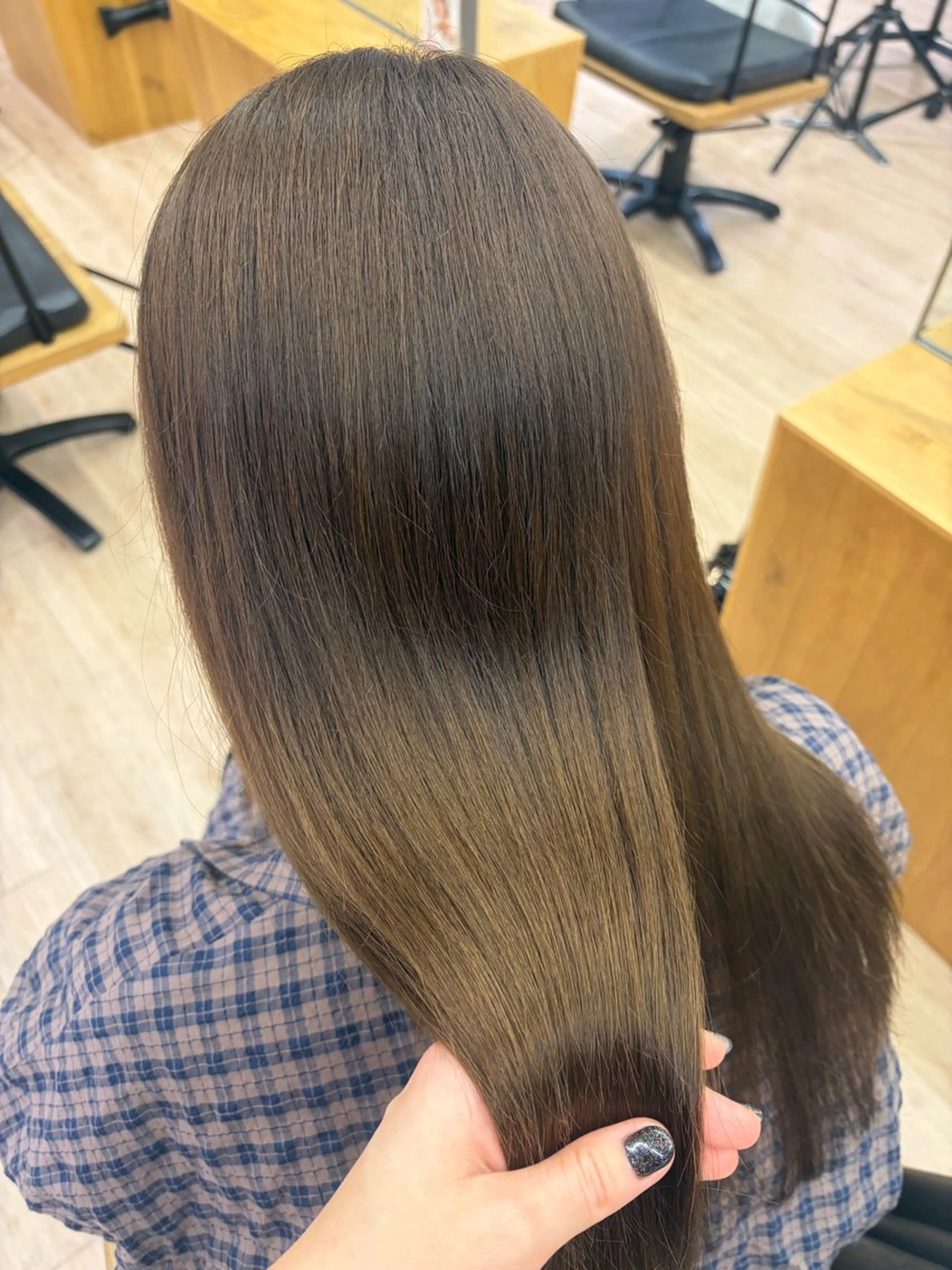 ロング カット トリートメント 暖色カラー/レイヤー スタイル みはる🌙のヘアスタイル