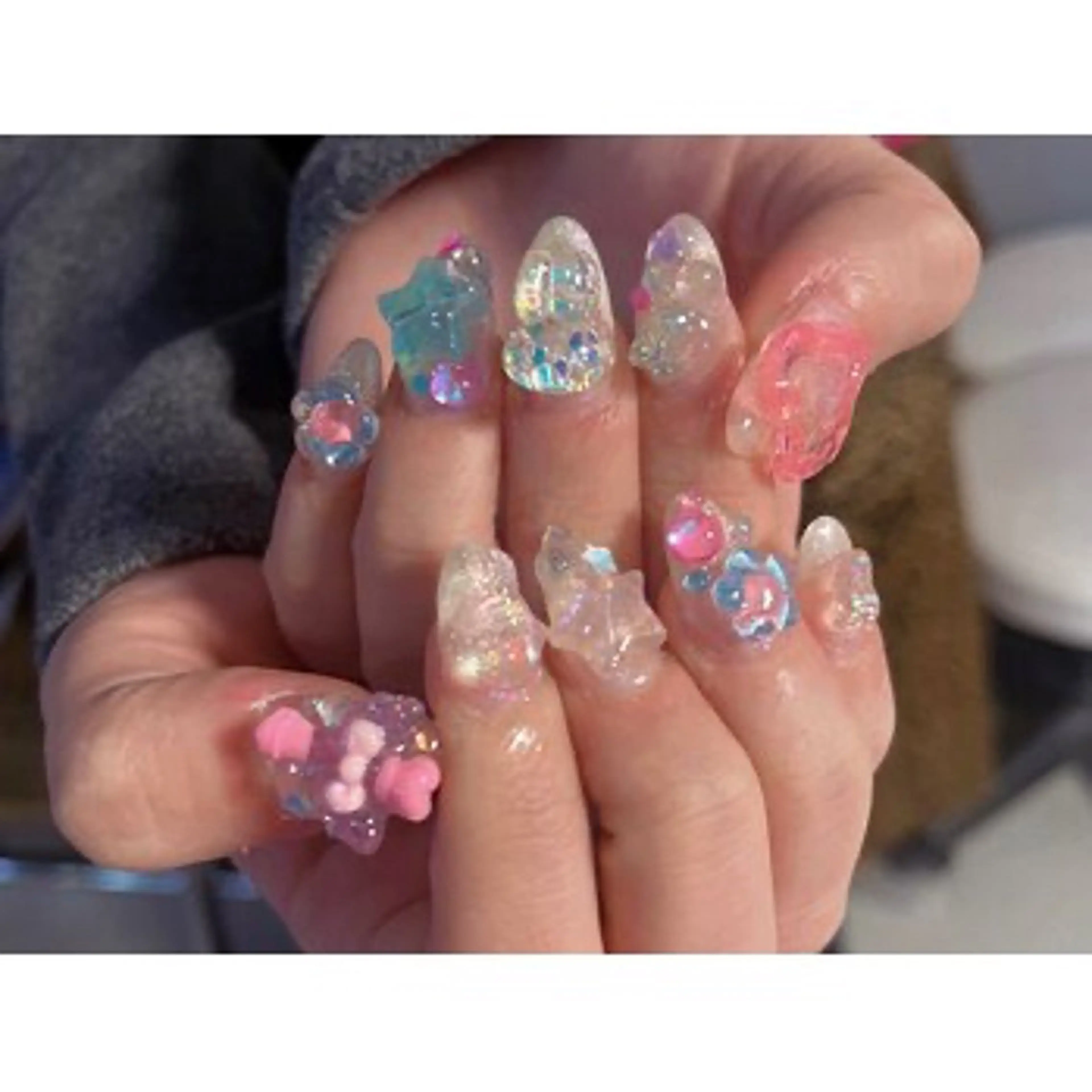 ネイル 渋谷T&B りお ロング無制限中💫のネイルデザイン