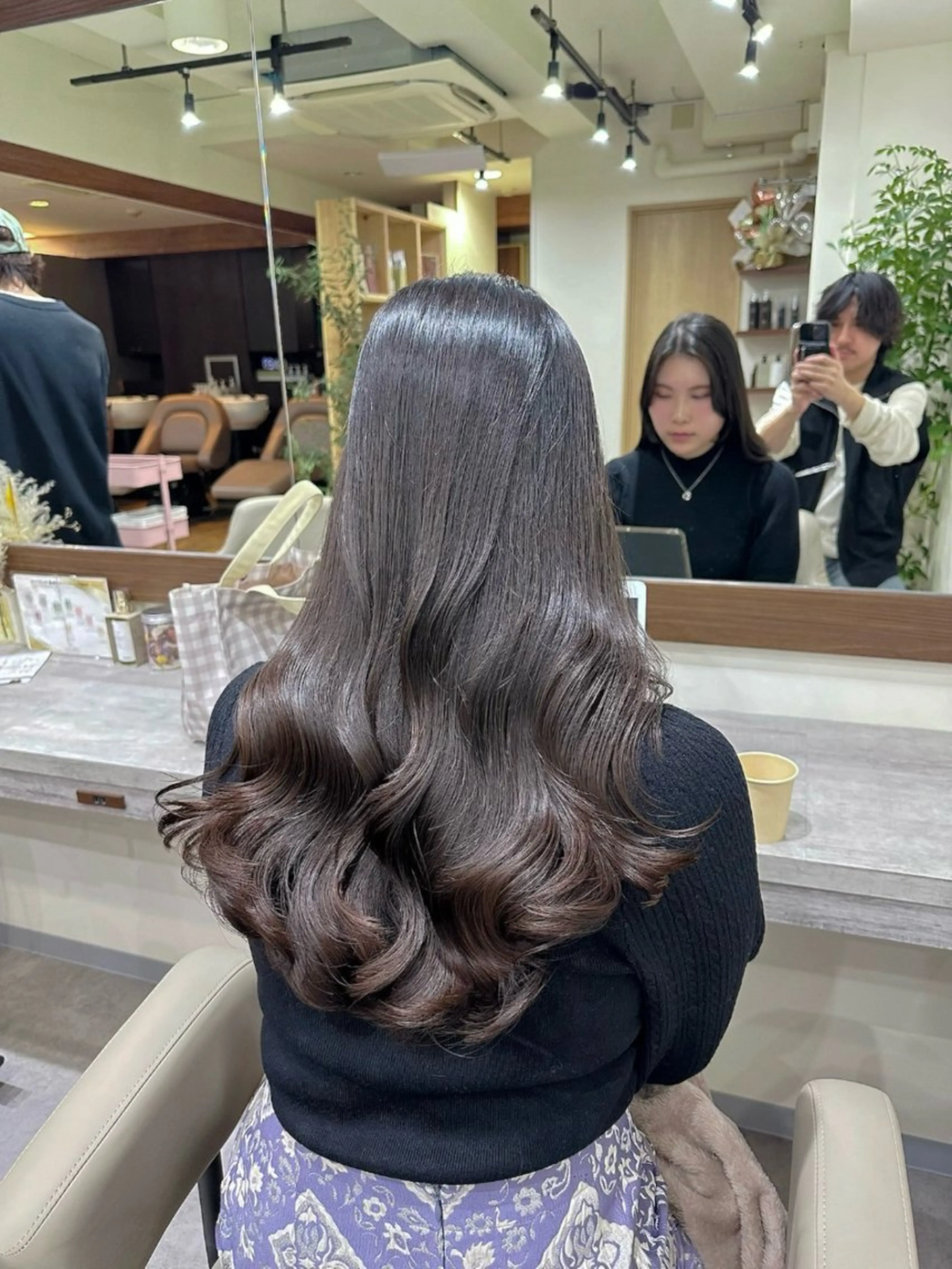 ロング パーマ 韓国ヘア/韓国風 パーマ/kazueのヘアスタイル