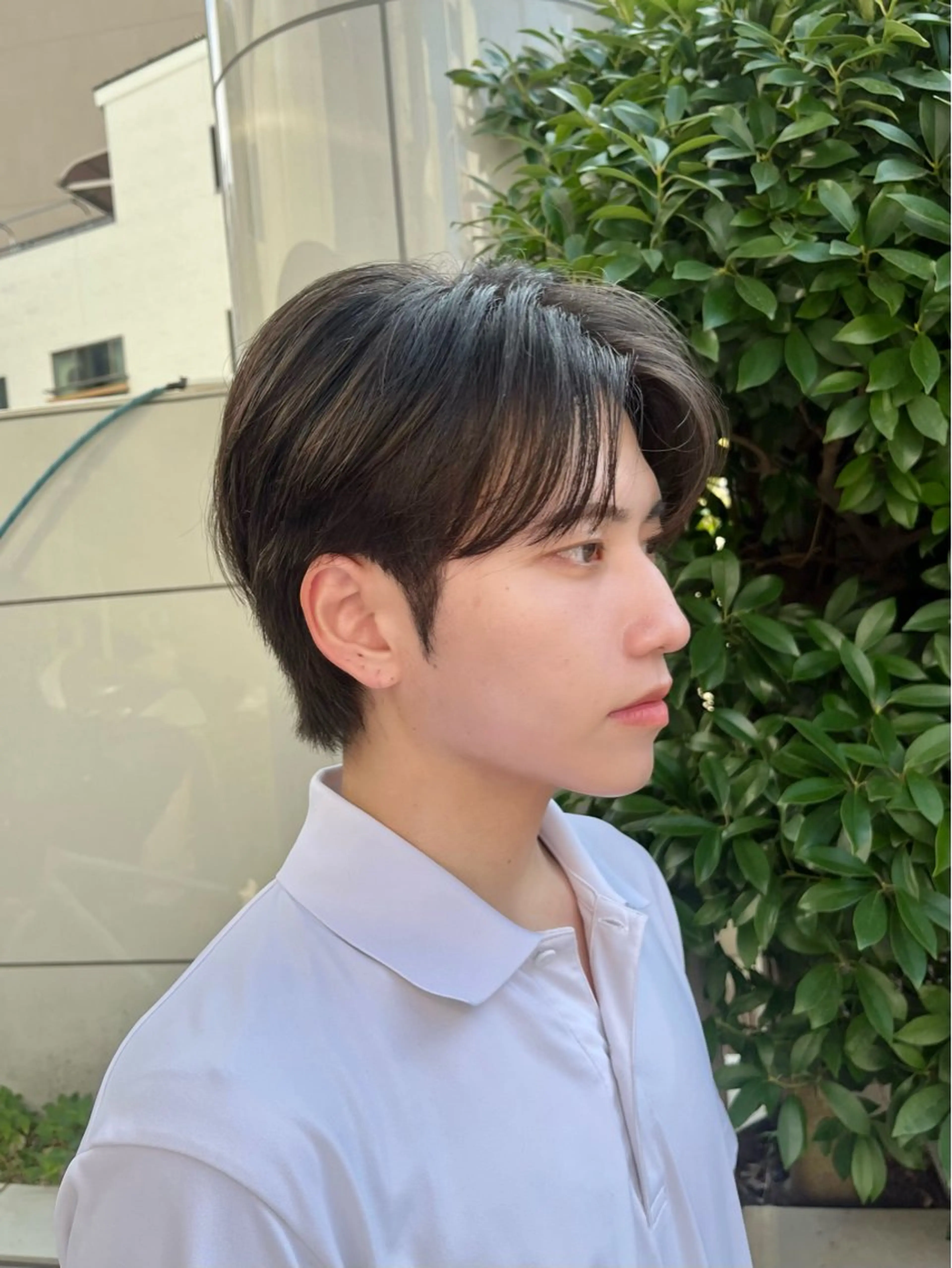 メンズ 韓国レイヤー ☁️🫧森ハリス誠一のヘアスタイル