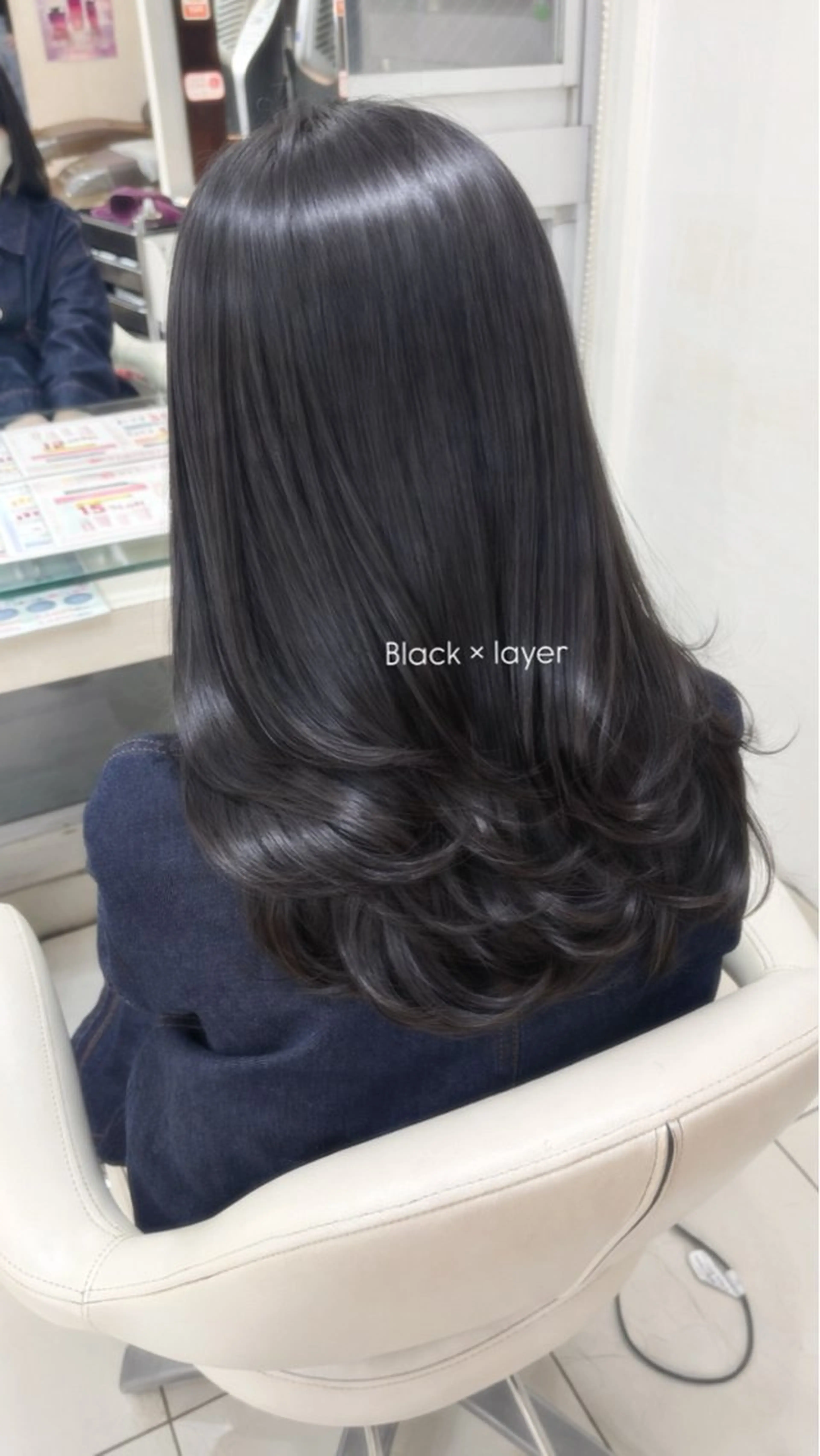 ロング カット ブリーチ透明感カラー /レイヤー👗しずかのヘアスタイル