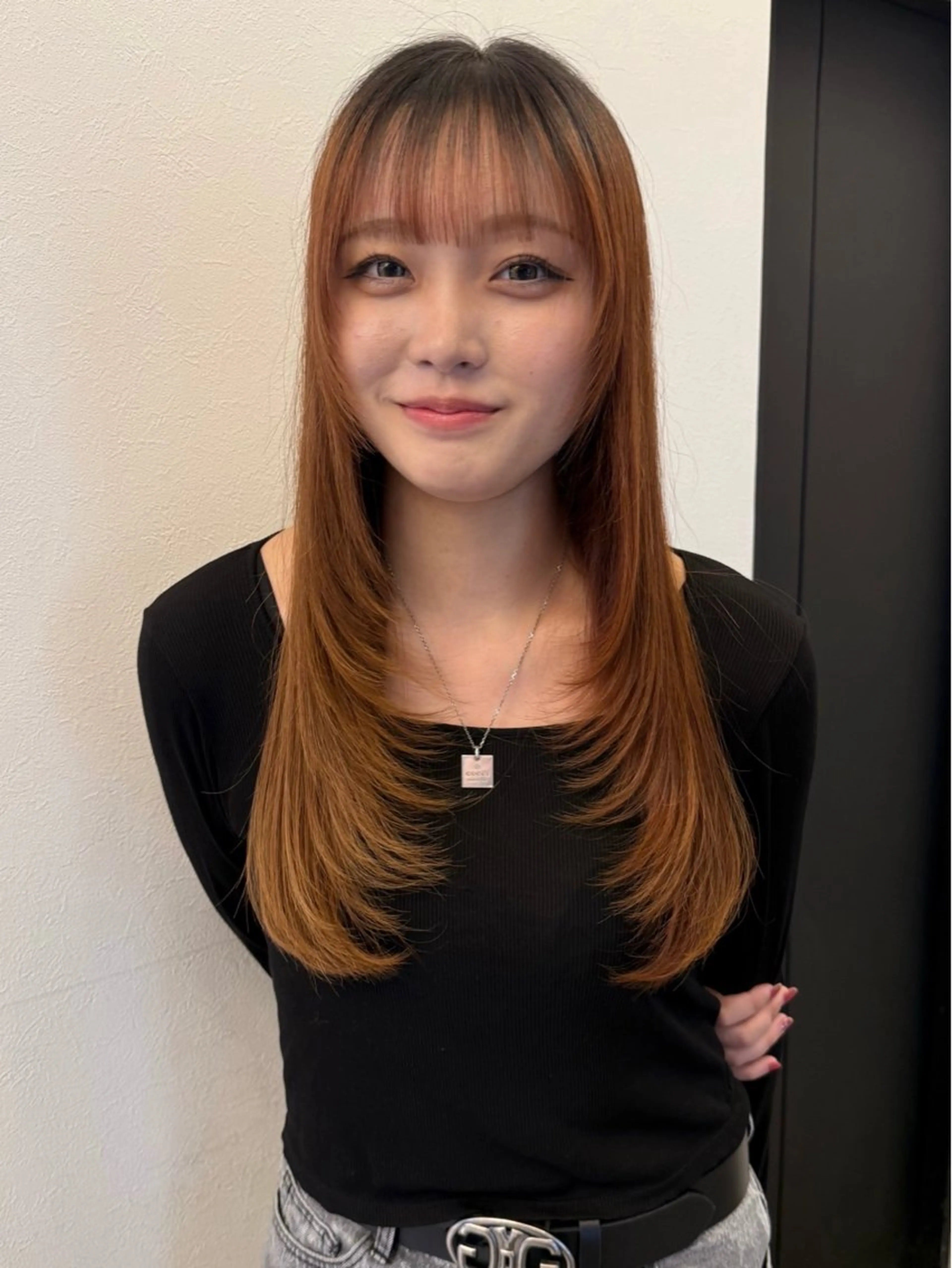 ロング きむらさくら/透明感 /レイヤーカットのヘアスタイル