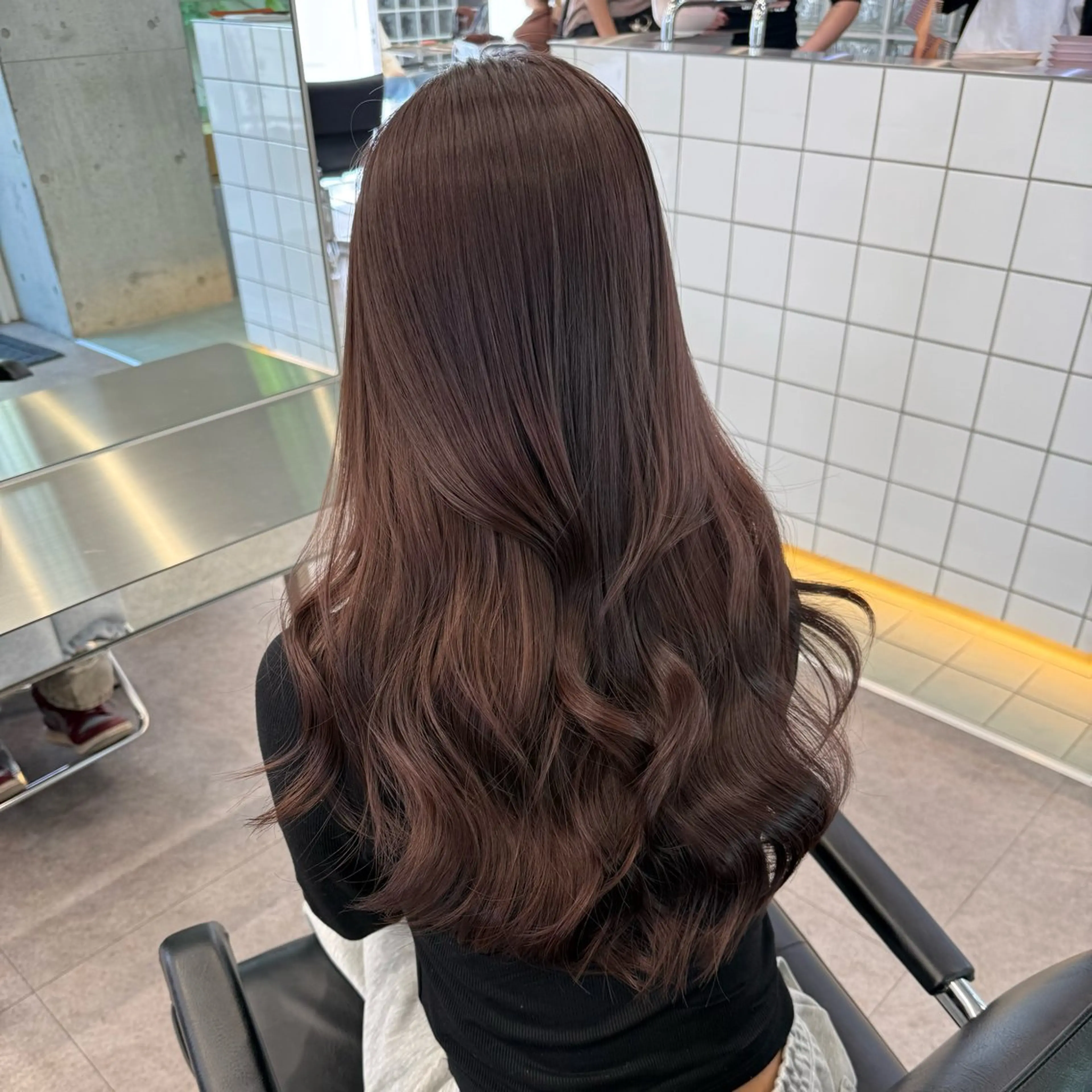 ロング ヘアカラー カラーモデル募集🎀 朋美のヘアスタイル