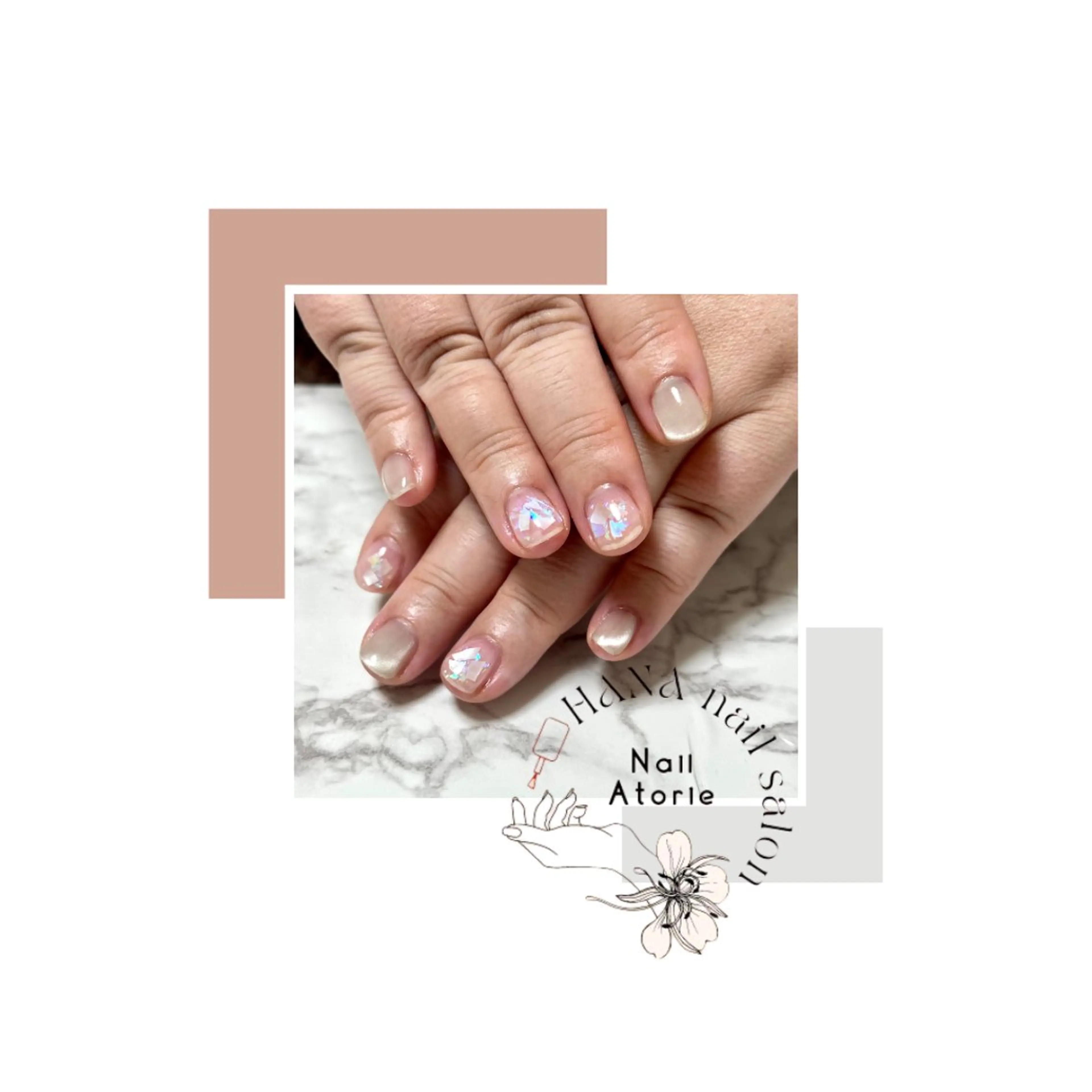 ネイル シンプルネイル 春ネイル ハンドネイル HaNA 　nail salonのネイルデザイン