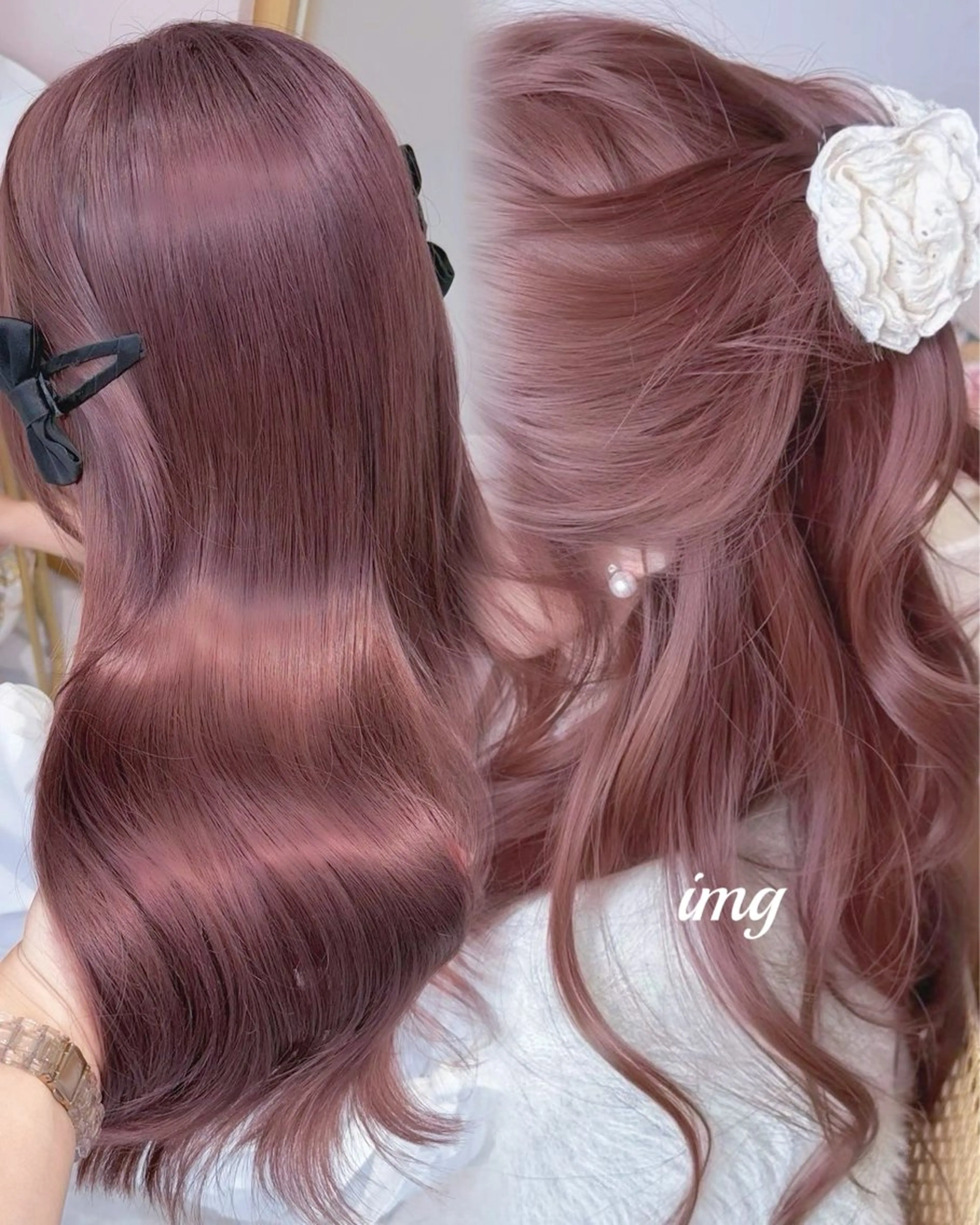 カラー ベージュカラー ブリーチ 透明感カラー ピンクカラー ピンクベージュ カット ヘアカラー トリートメント suzuna/暖色 カラー💞/スパのヘアスタイル