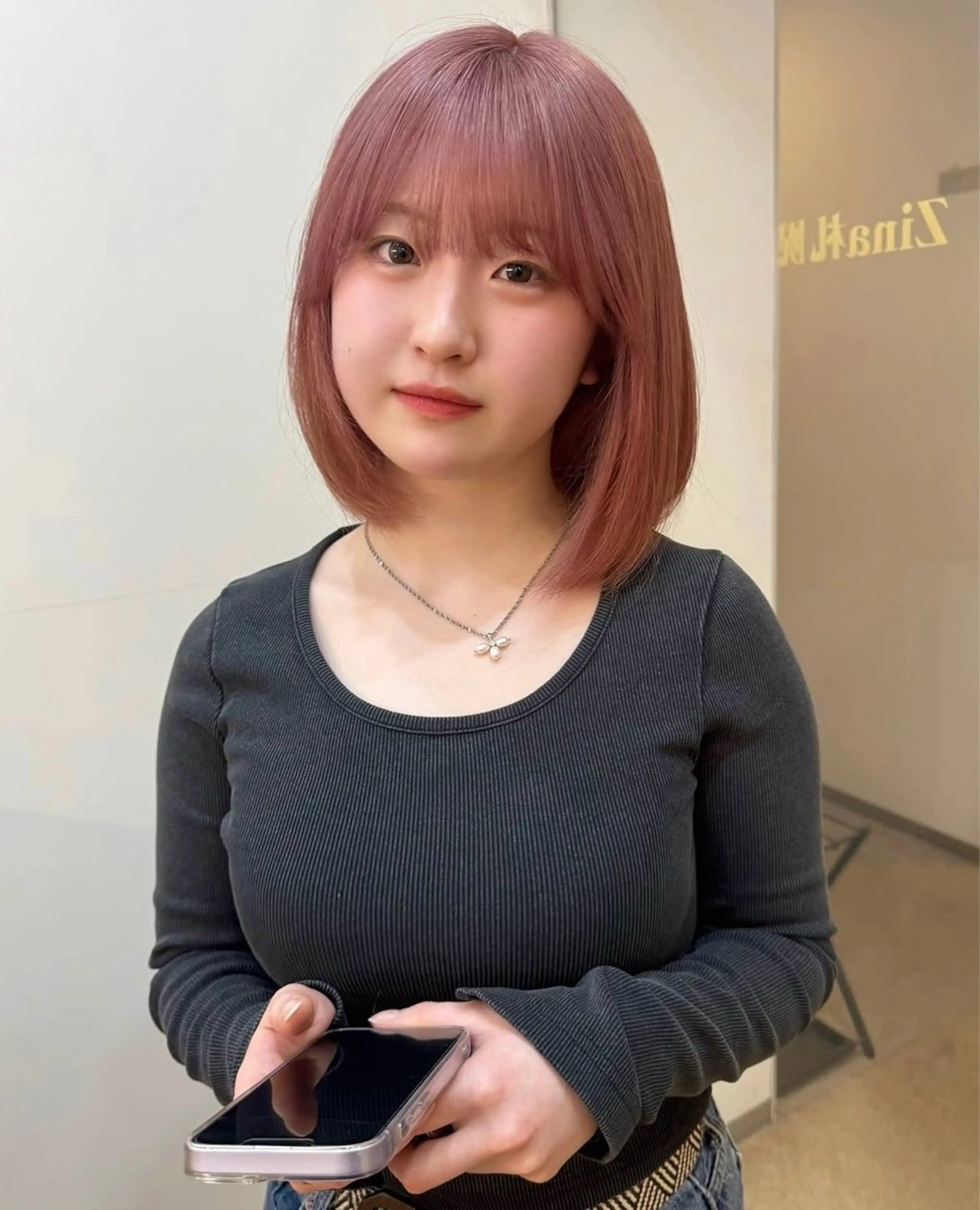 ミディアム カラー 髪質改善/札幌/大通 店長 ヨシカワアツシのヘアスタイル