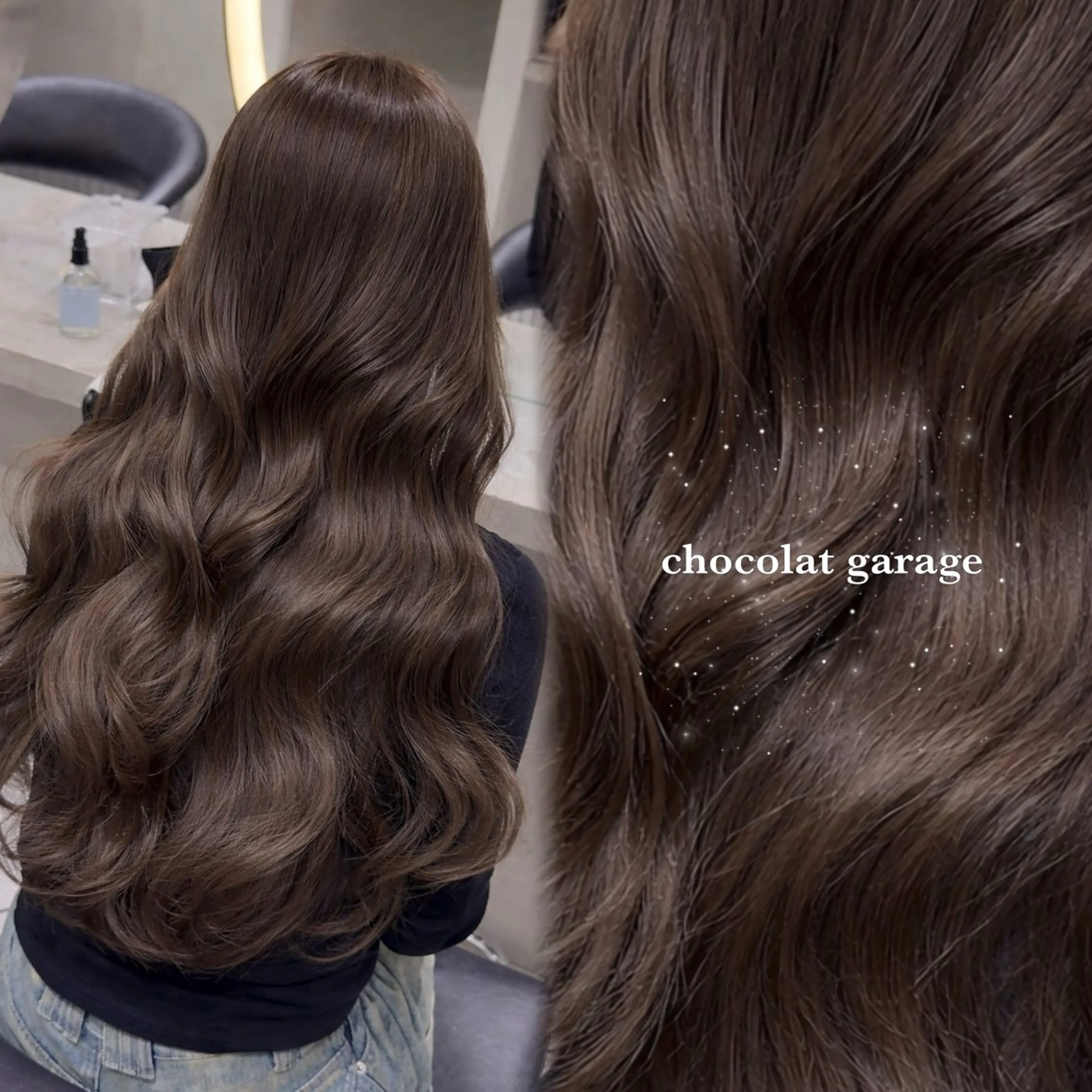 ロング カラー 透明感カラー グレージュ オレンジ 縮毛矯正 ヘアカラー ♡Aira♡lond /グレージュ/縮毛のヘアスタイル