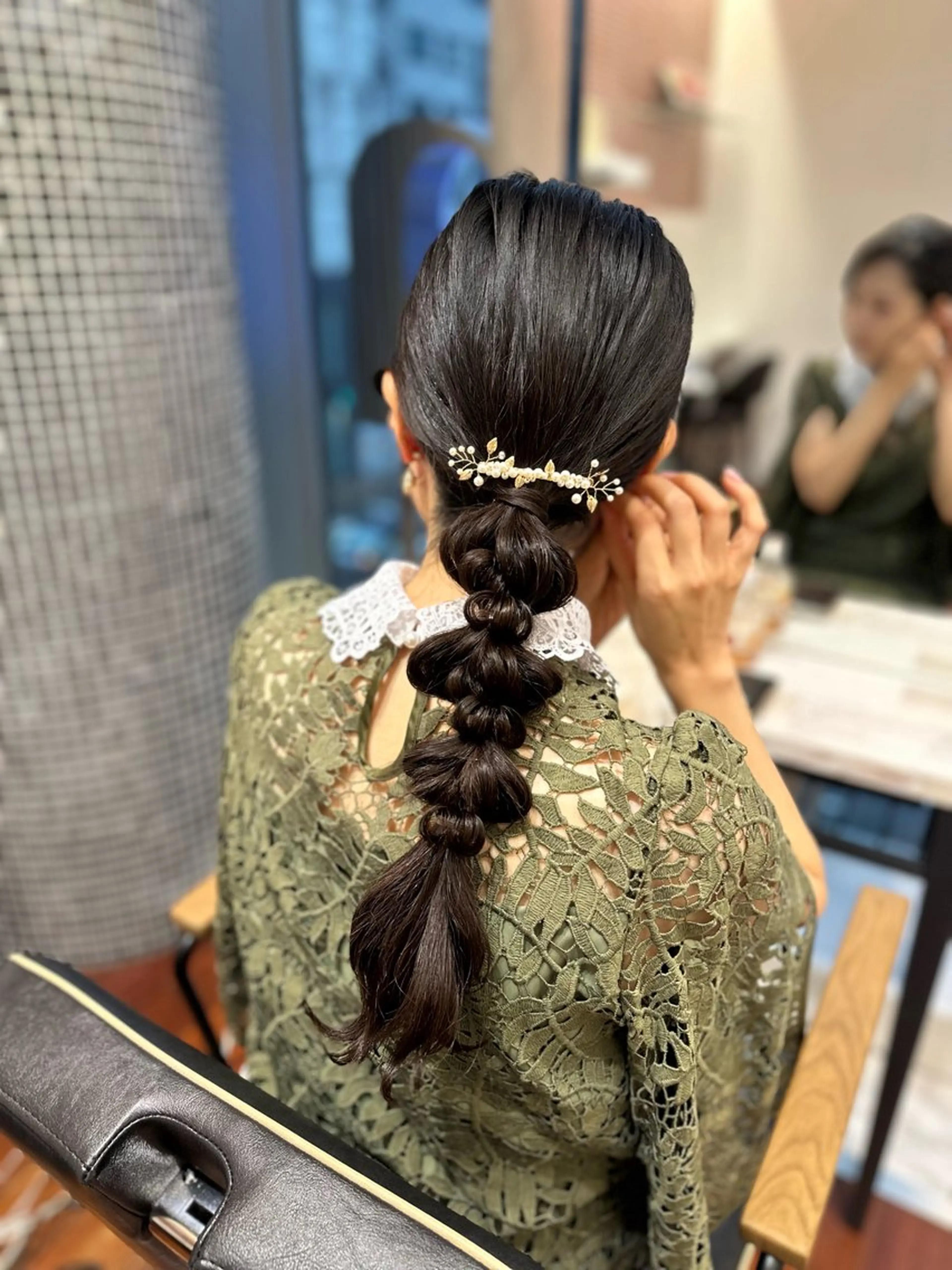 ヘアアレンジ ハーフアップ ツインテール 結婚式・ブライダル ヘアセット 韓国カラーお任せ❤️ アサコサユリ🎀の眉毛・アイブロウイメージ