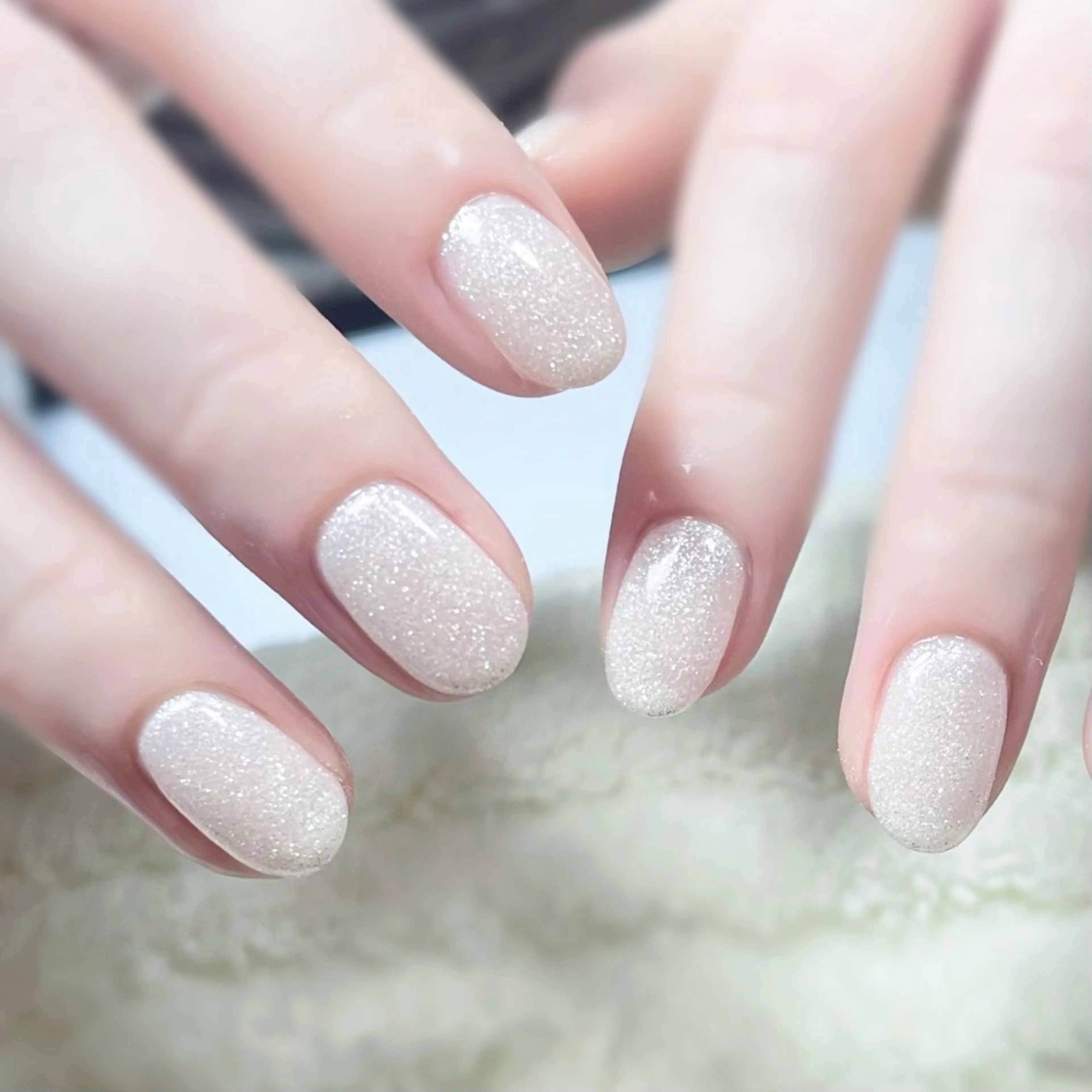 ネイル ラメ(グリッター) ワンカラーネイル ハンドネイル Chicchi 加茂宮駅徒歩3分のネイルデザイン