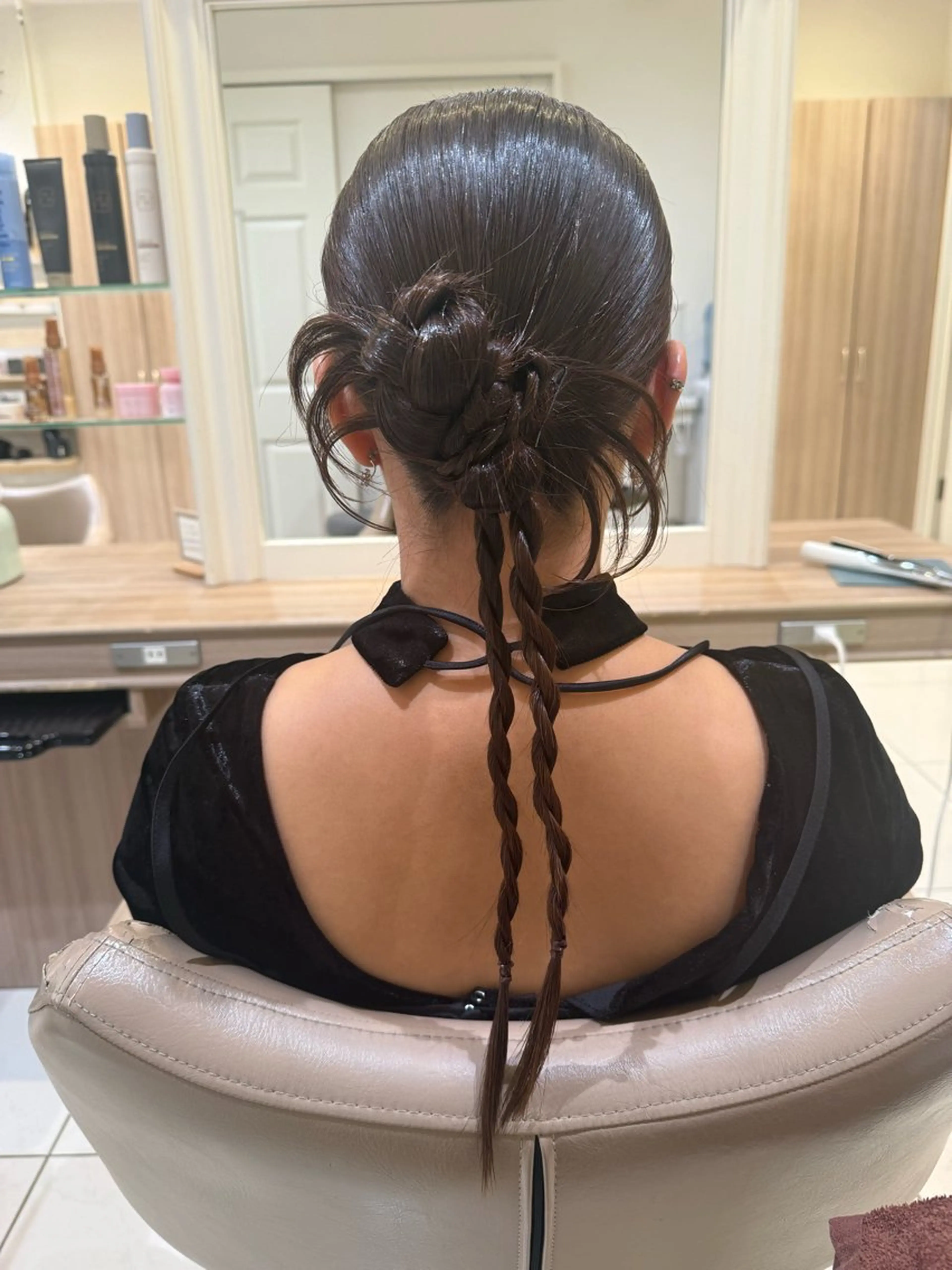 ロング ヘアアレンジ ヘアセット 韓国ヘアメイク🎀/ 縮毛矯正✨山本媛香のヘアスタイル