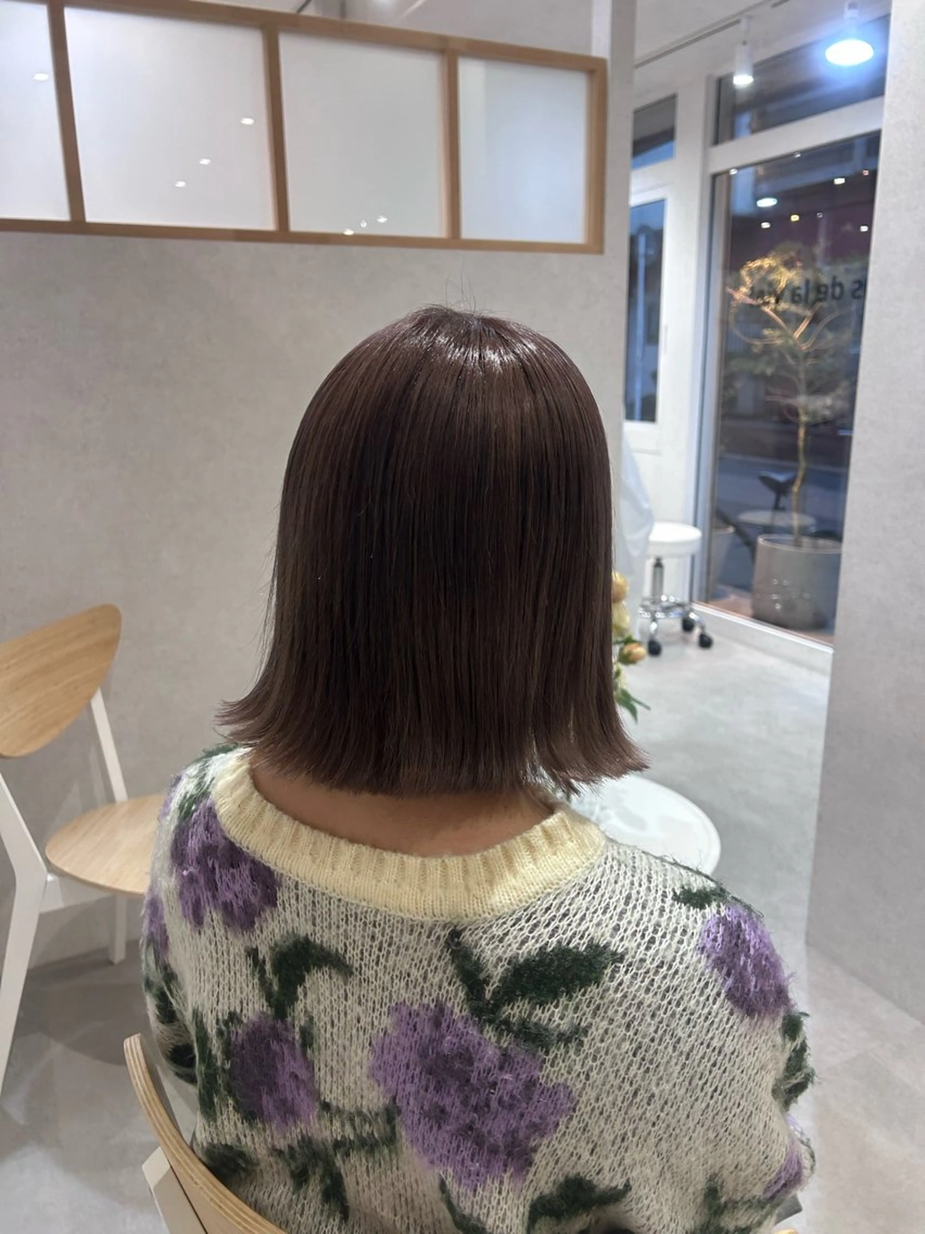 ミディアム 切りっぱなしボブ ボブ maoお洒落ヘア🎀 bob絶妙colorのヘアスタイル