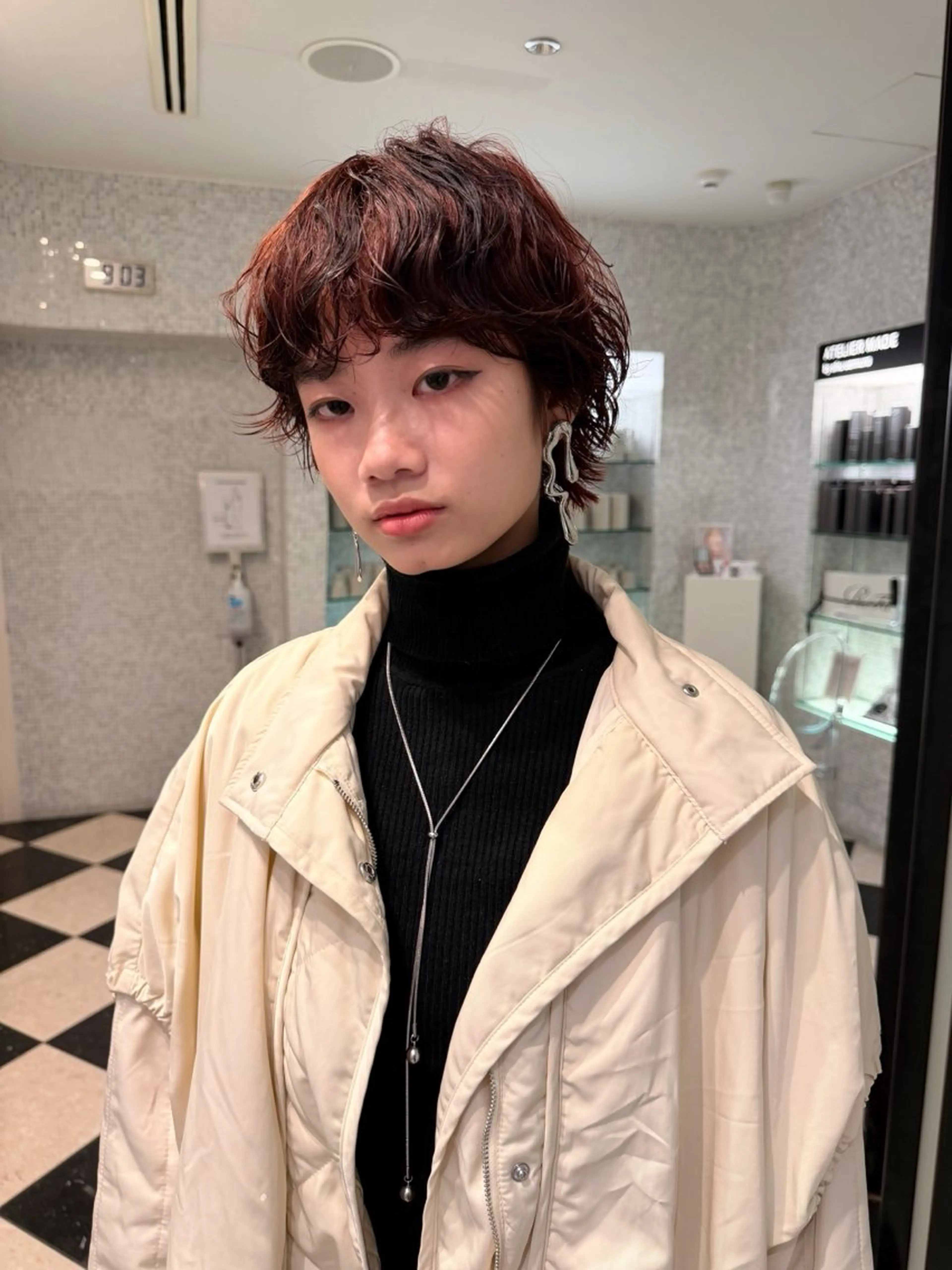 ショート 林本　南壱人/カット /パーマ/カラーのヘアスタイル