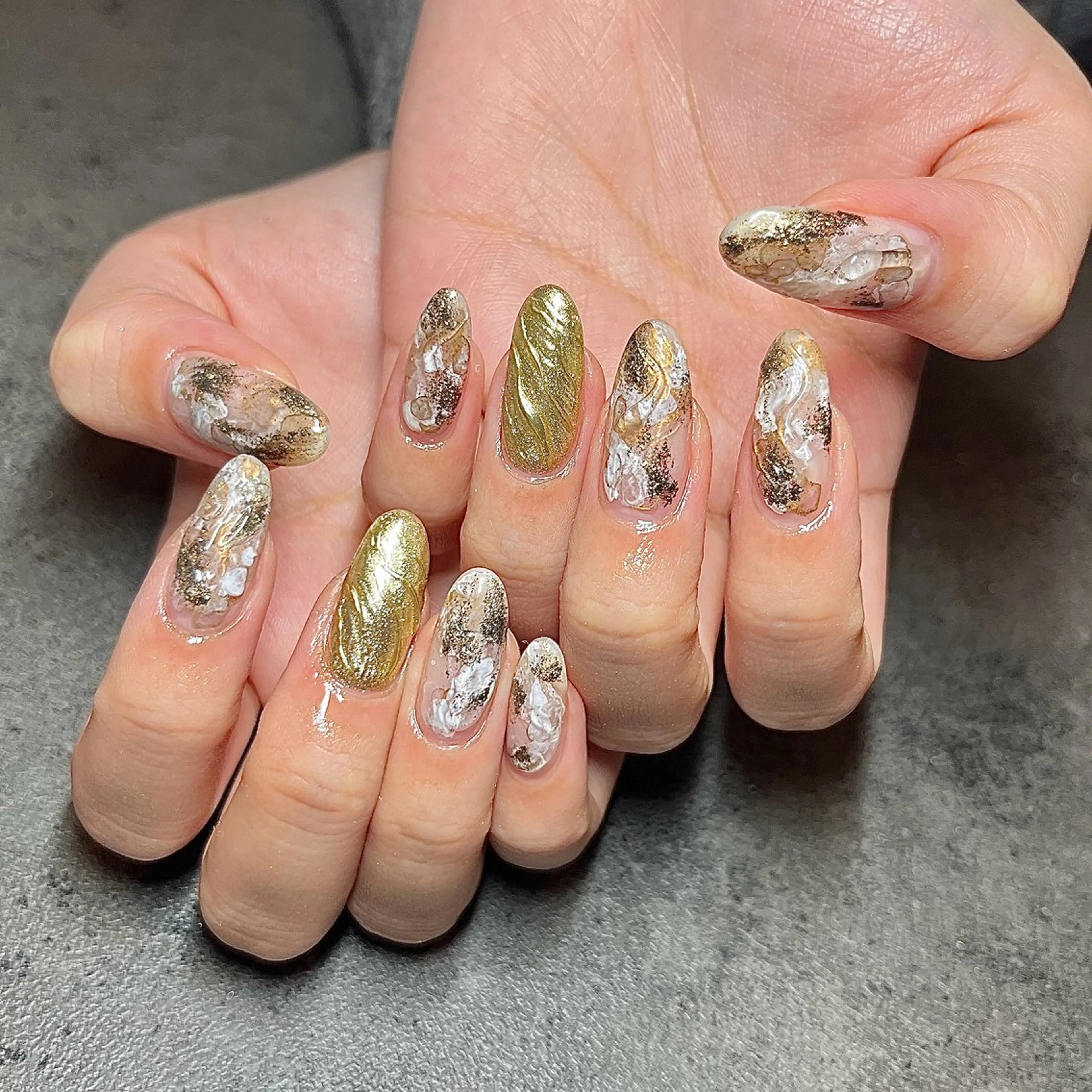 ネイル ジェルネイル しば まなみのネイルデザイン