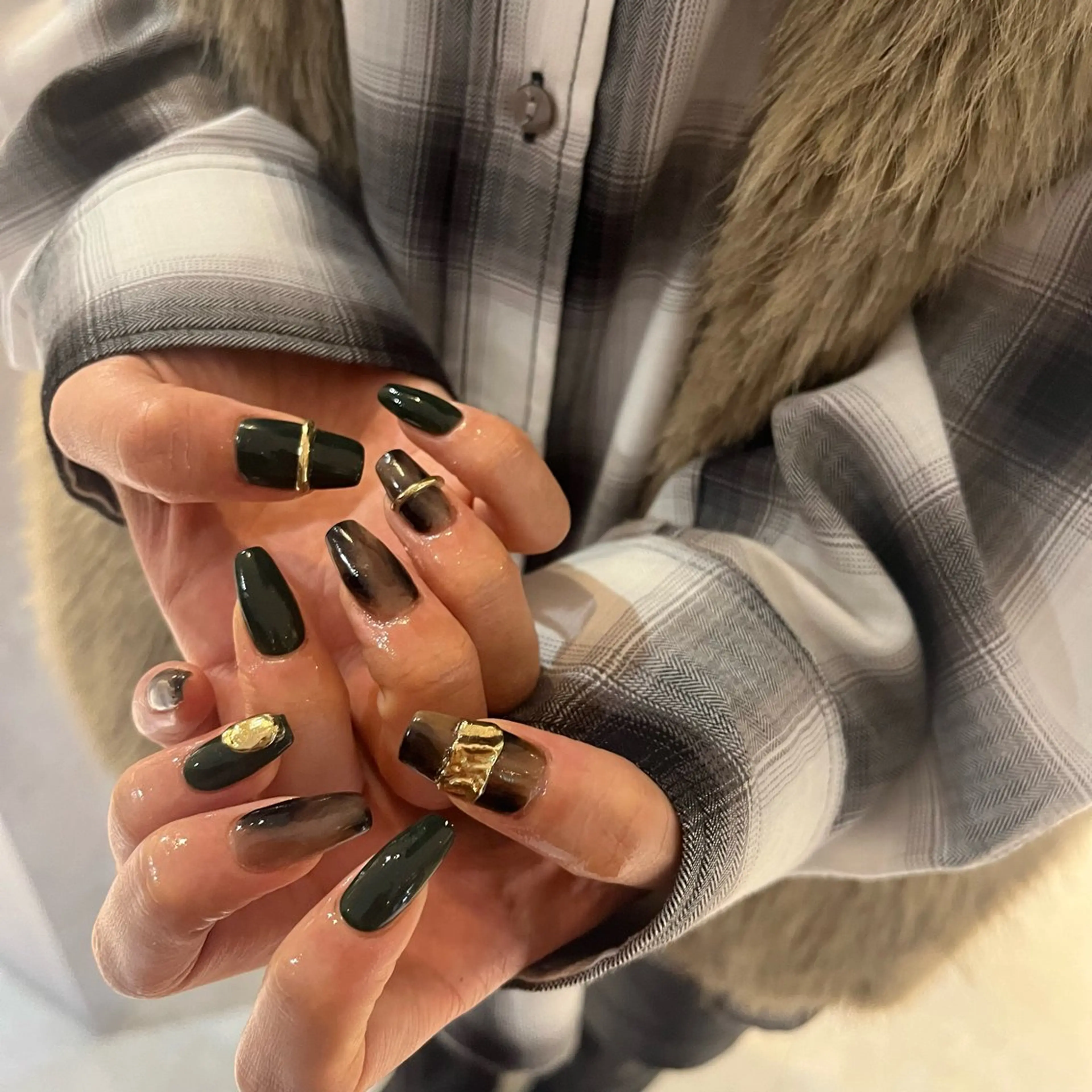 ネイル アニマル柄 小川 奈々花のネイルデザイン