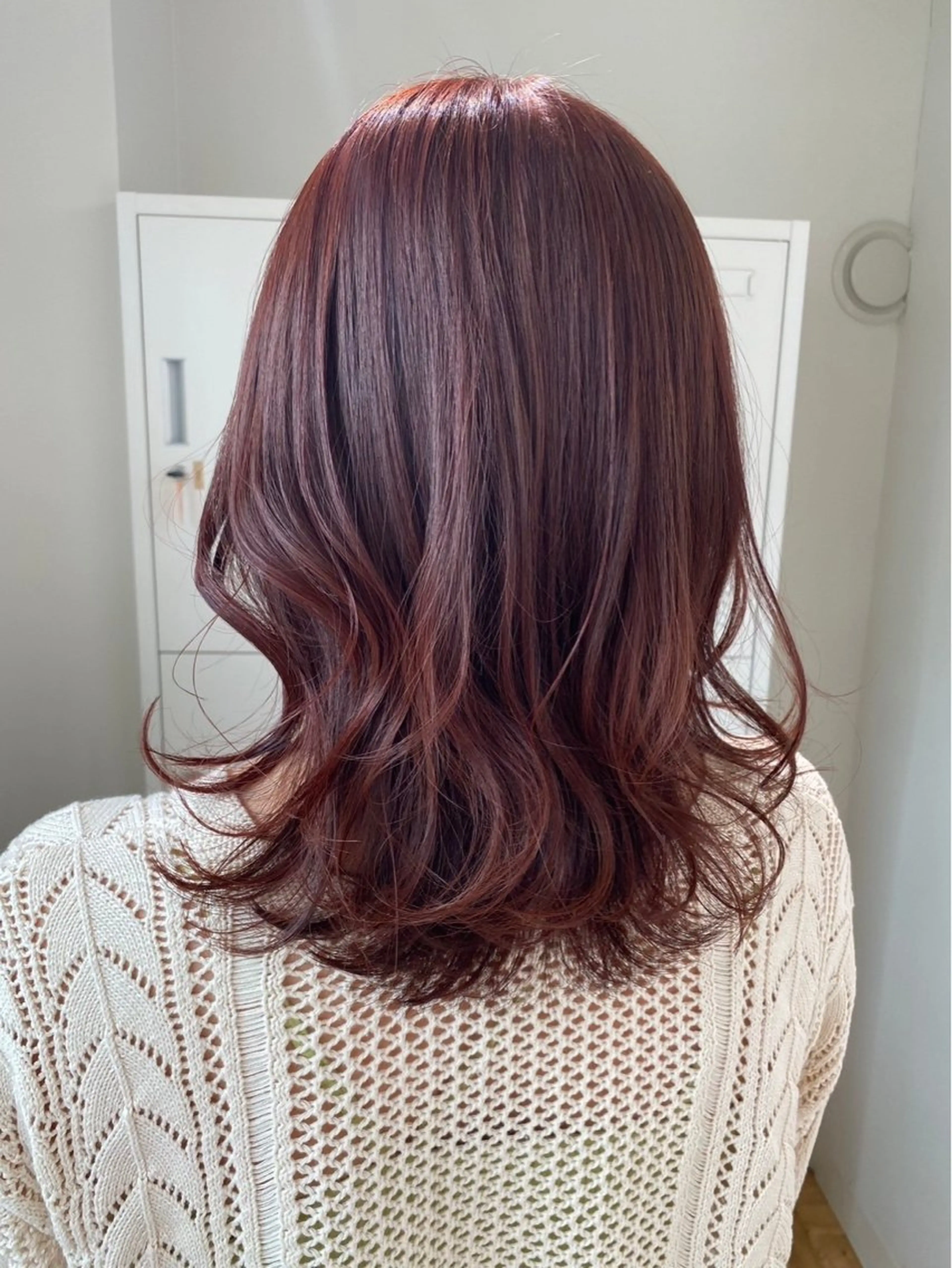 ミディアム カラー Kasahara Akariのヘアスタイル