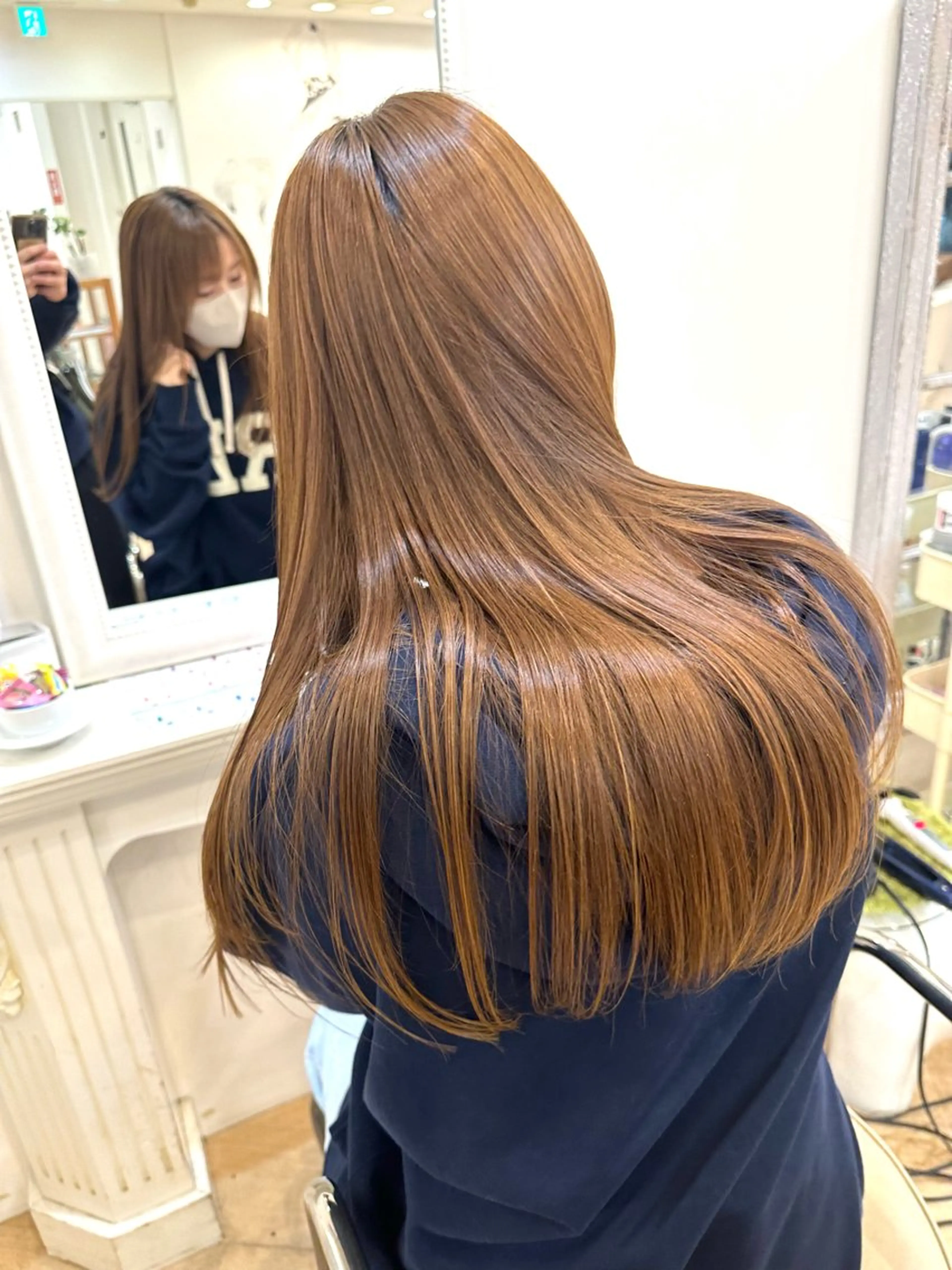 【髪質改善&色持ちUP⭐️】カット＋カラー＋髪質改善Aujua4stepトリートメントの写真