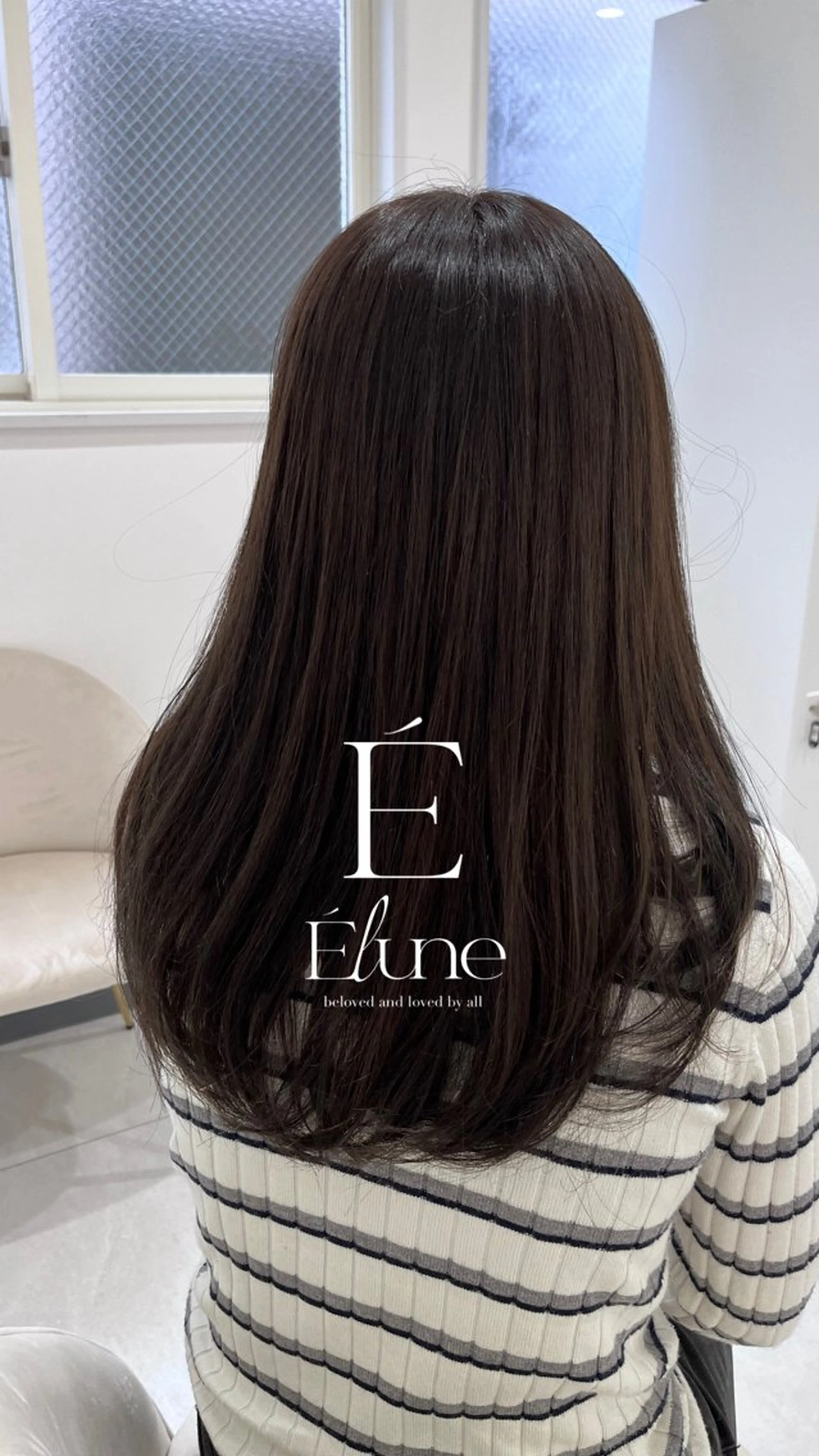 セミロング アッシュ アッシュブラウン N° Elune MIYUUのヘアスタイル