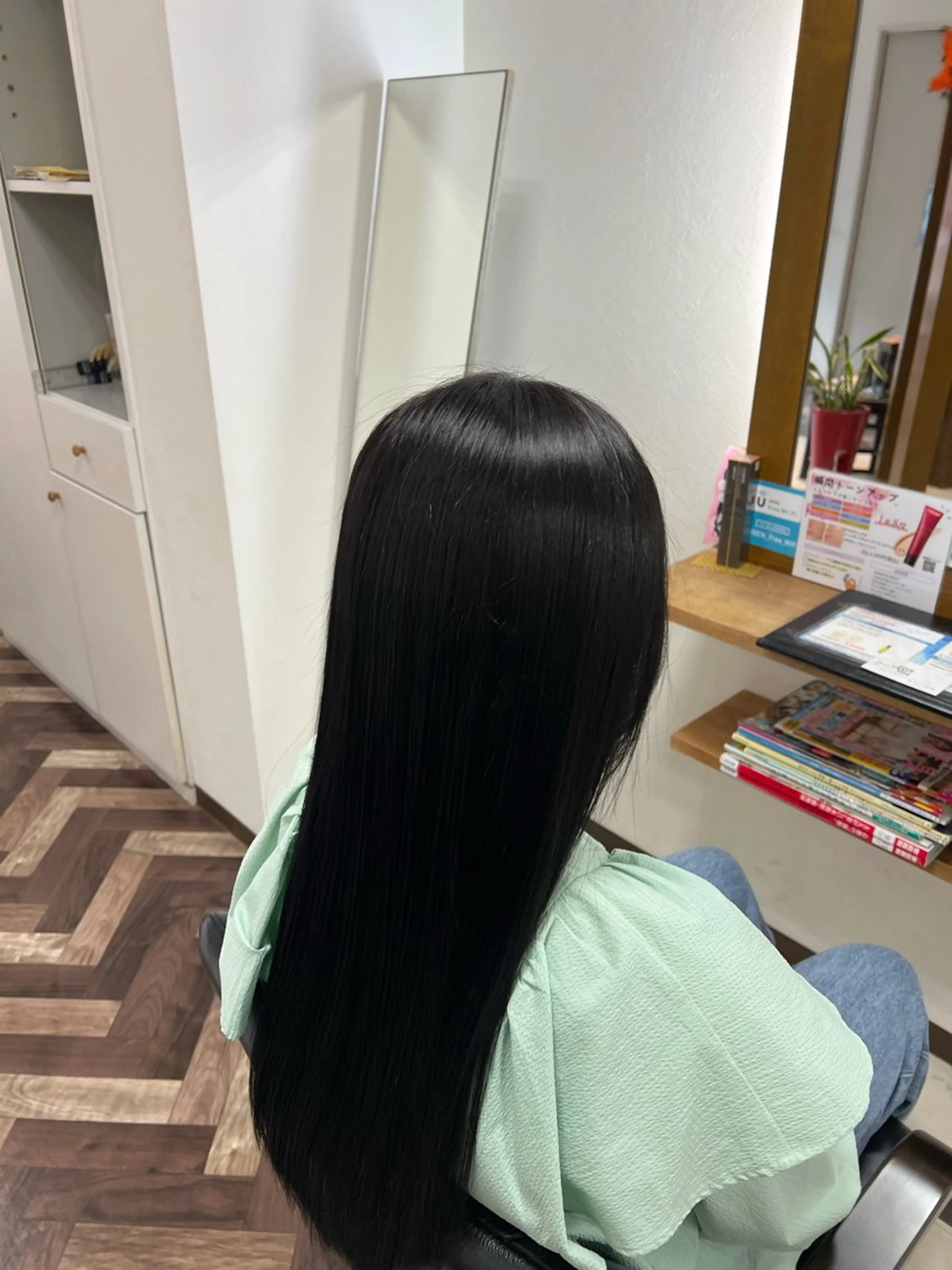 ロング ヘアカラー トリートメント 髪質改善/マツパ 垢抜け透明カラー衣笠のヘアスタイル