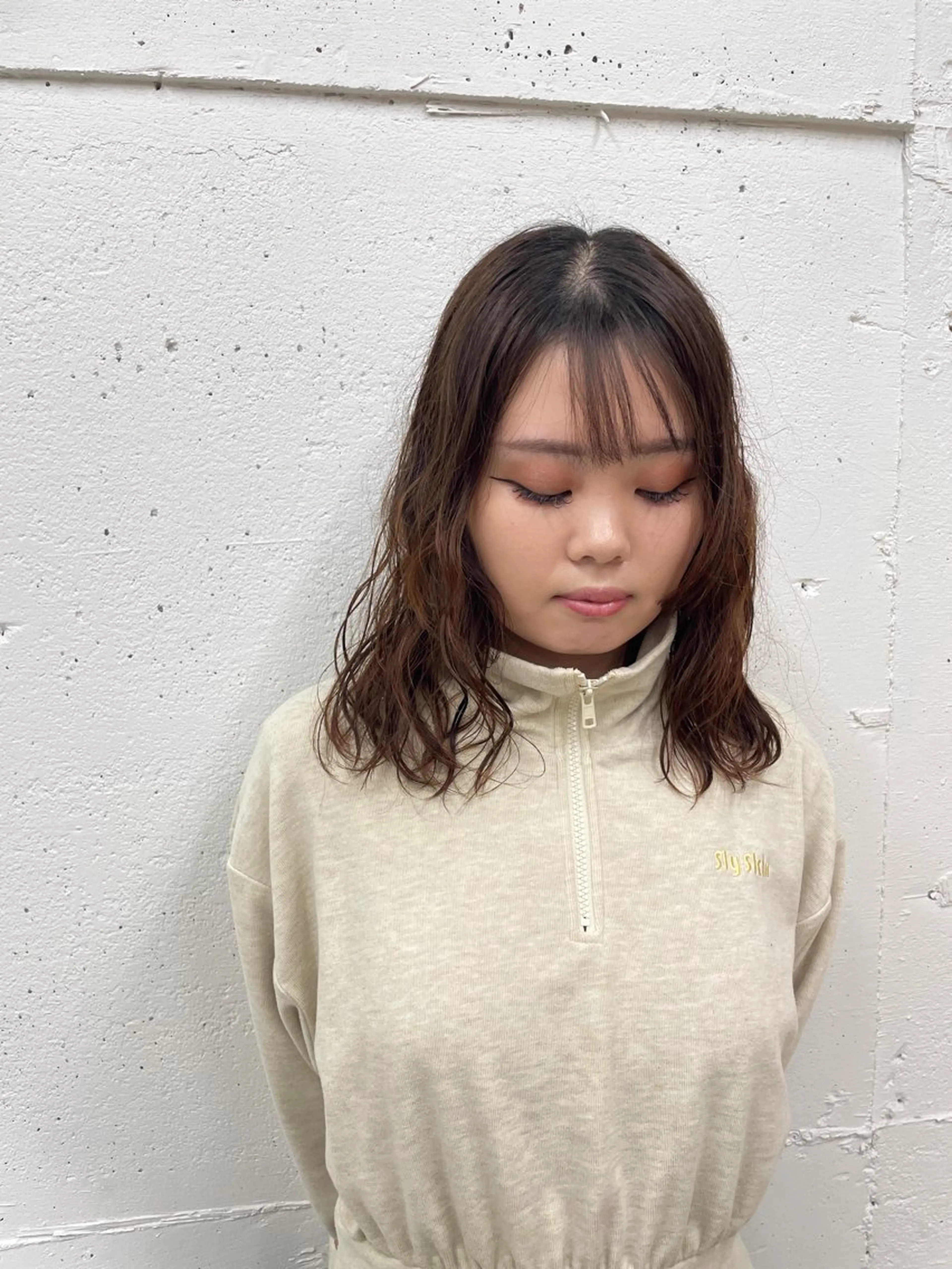 ミディアム パーマ ミディアムパーマ デジタルパーマ カット パーマ suzu 🤍 【 grace 】のヘアスタイル