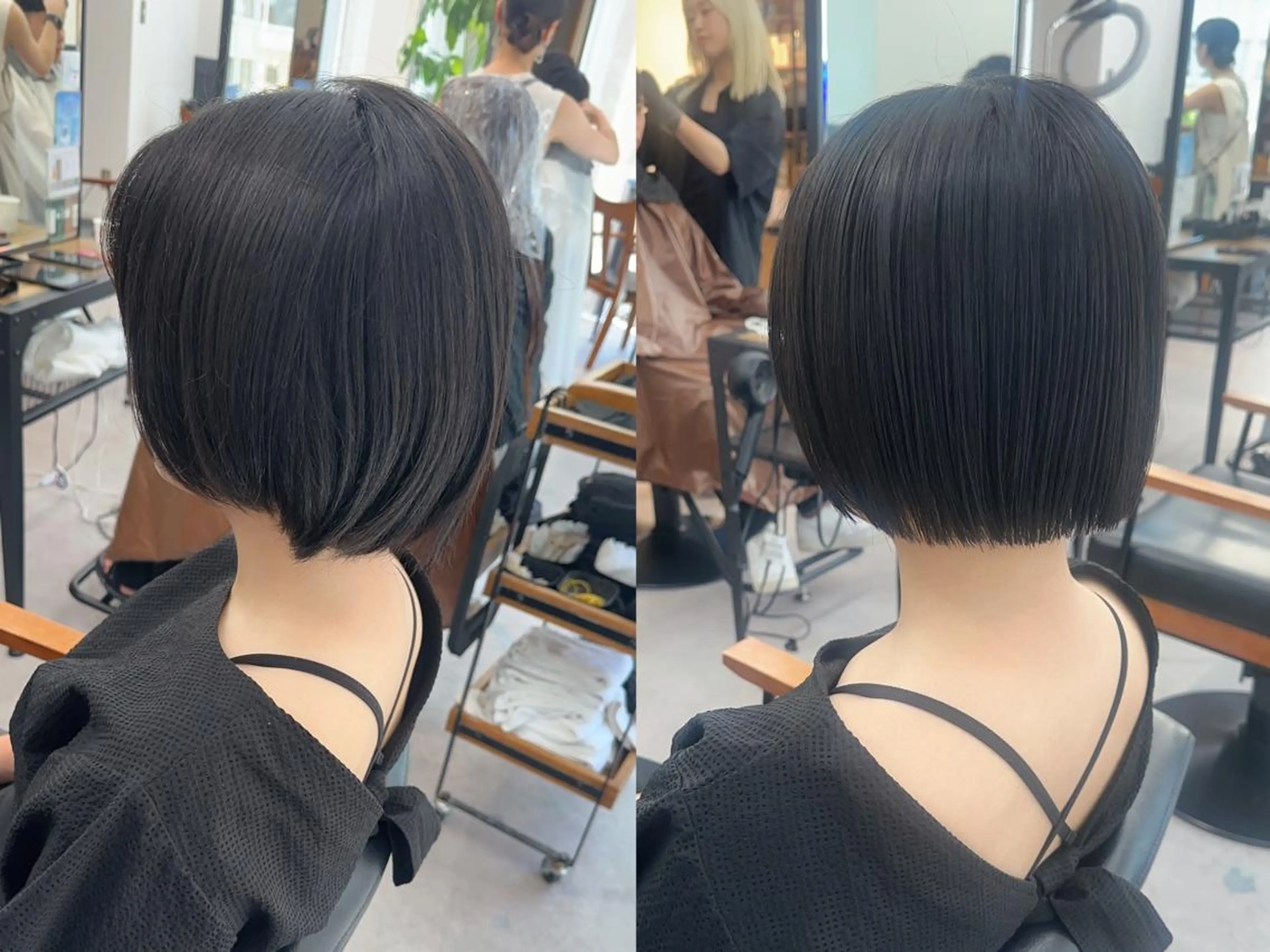 ミディアム カラー パーマ ヘアアレンジ メンズ キッズ ネイル マツエク・マツパ アイブロウ カット 縮毛矯正 レイヤーカット／顔周 りカット/縮毛矯正のヘアスタイル