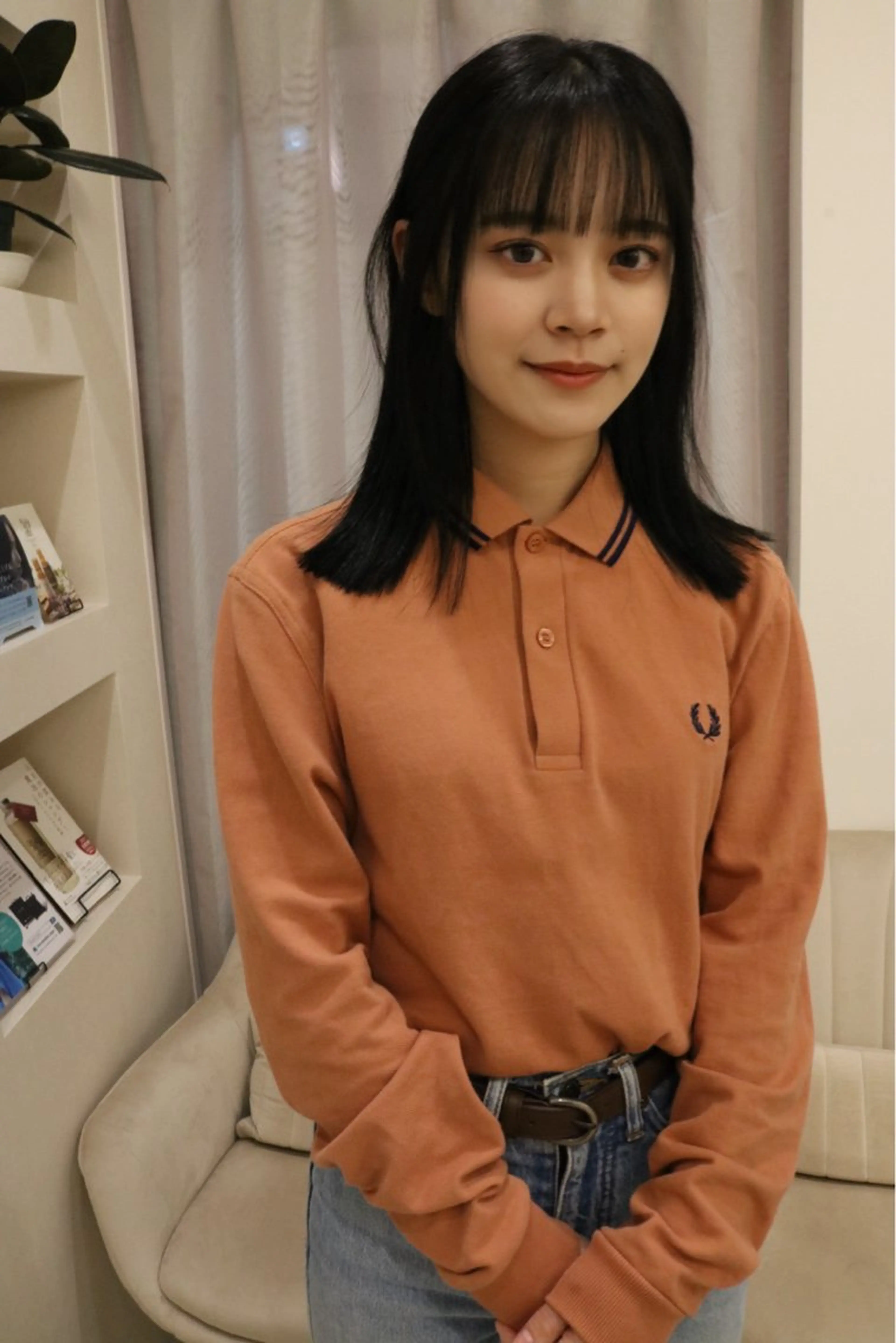 ミディアム カラー 松村 澪里のヘアスタイル