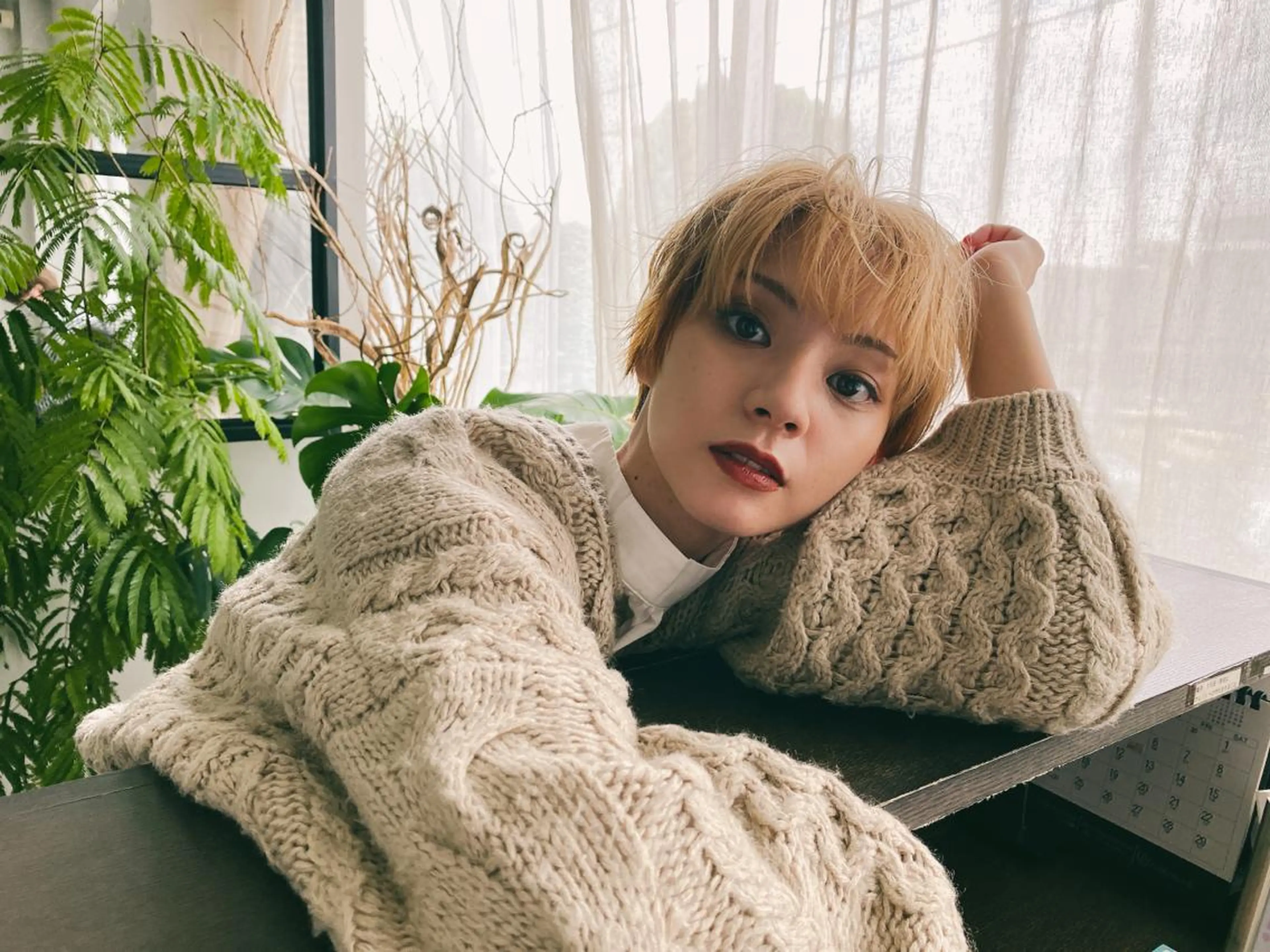 ショート カラー カット 縮毛矯正 髪質改善/縮毛矯正/ 透明感カラーYUMAのヘアスタイル