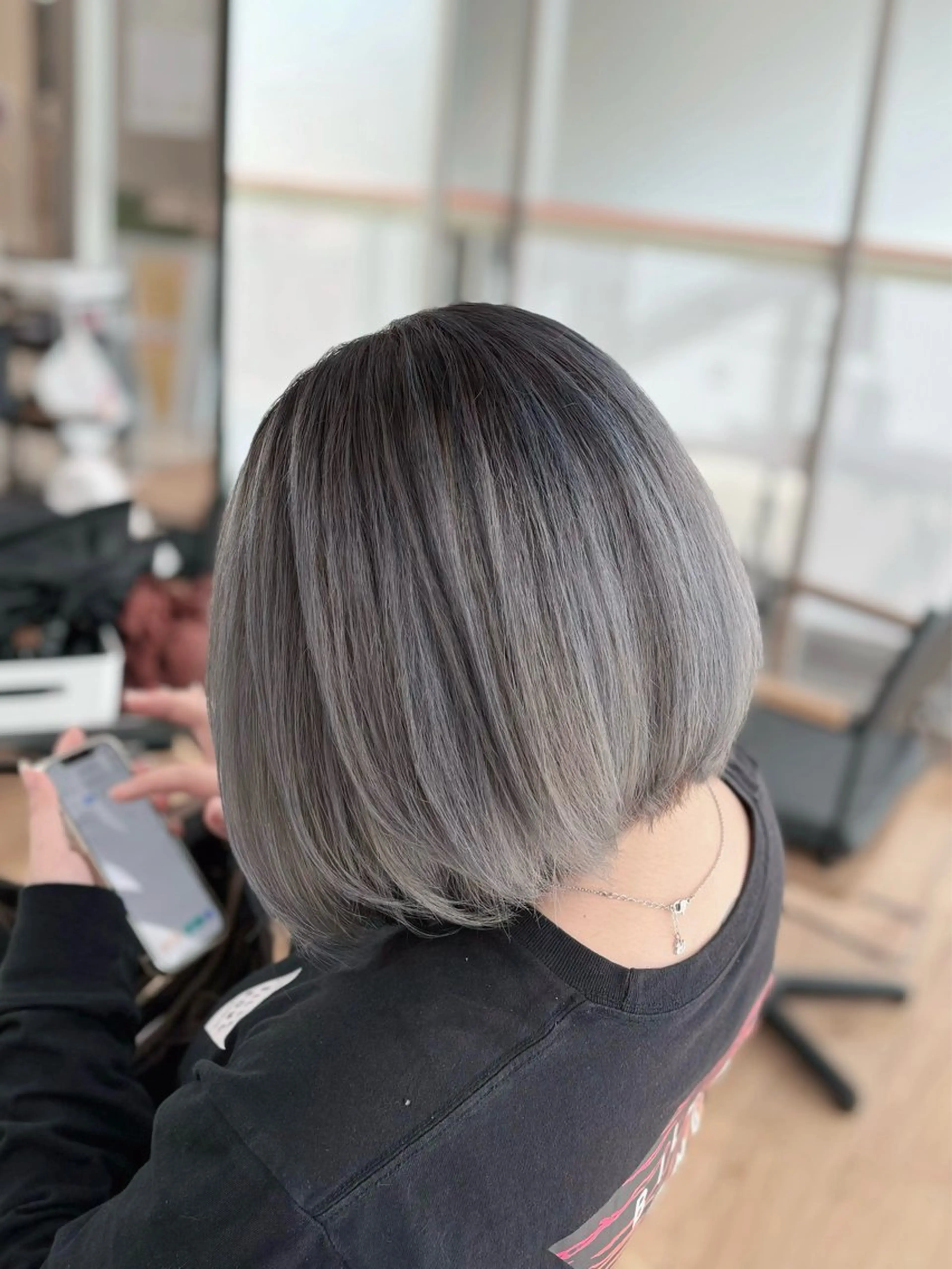 ミディアム カラー ヘアカラー 滝口 瑞季のヘアスタイル