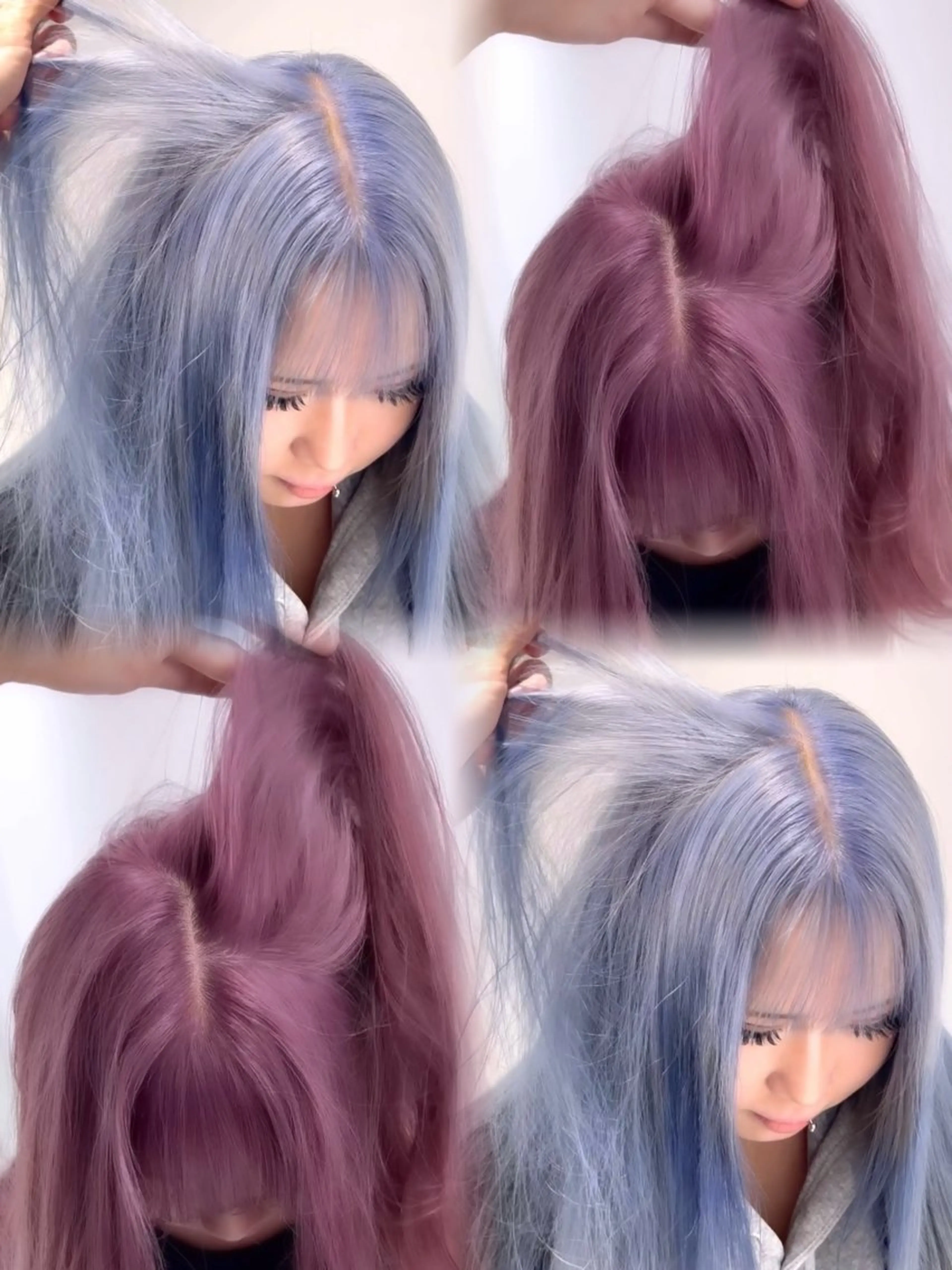 ロング カラー ブリーチ 透明感カラー ハイトーンカラー ヘアカラー トリートメント 透明感ハイトーン特化 /ケアブリーチ/莉駒のヘアスタイル