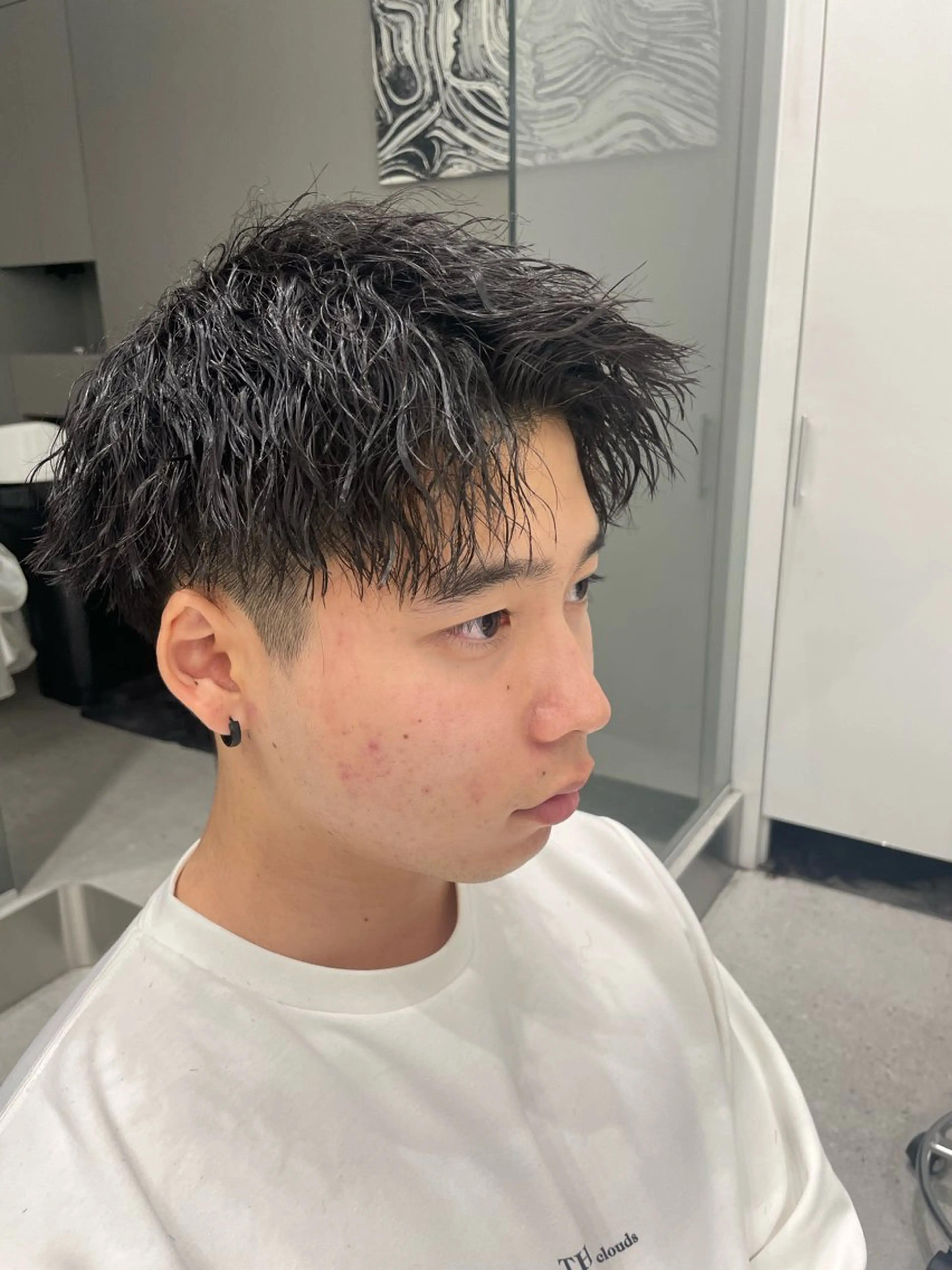 パーマ メンズ 無料ショートモデル 募集中❗️秋山ひらいのヘアスタイル