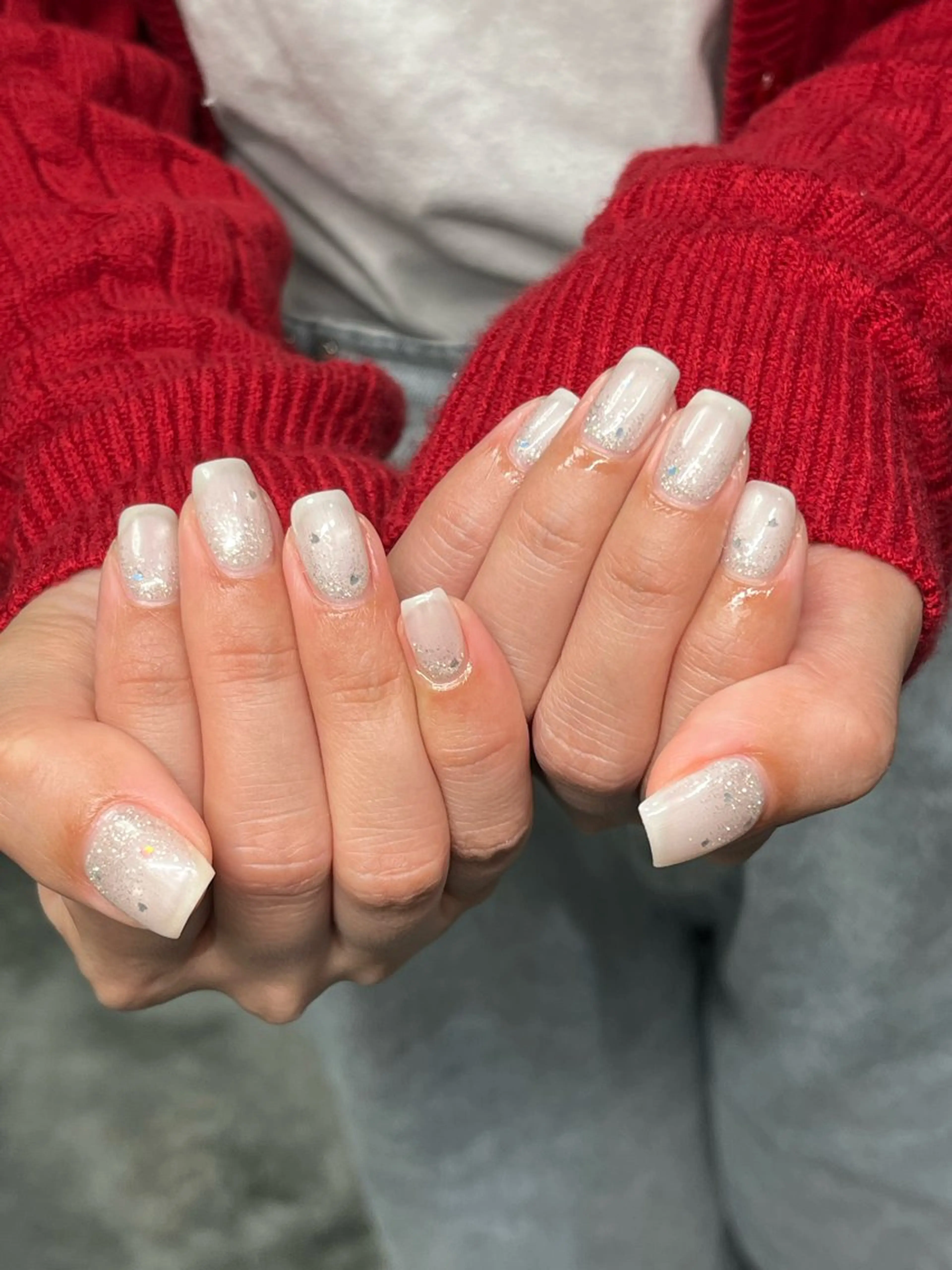 ネイル ホワイト ハンドネイル NailByua 武蔵新城徒歩4分のネイルデザイン