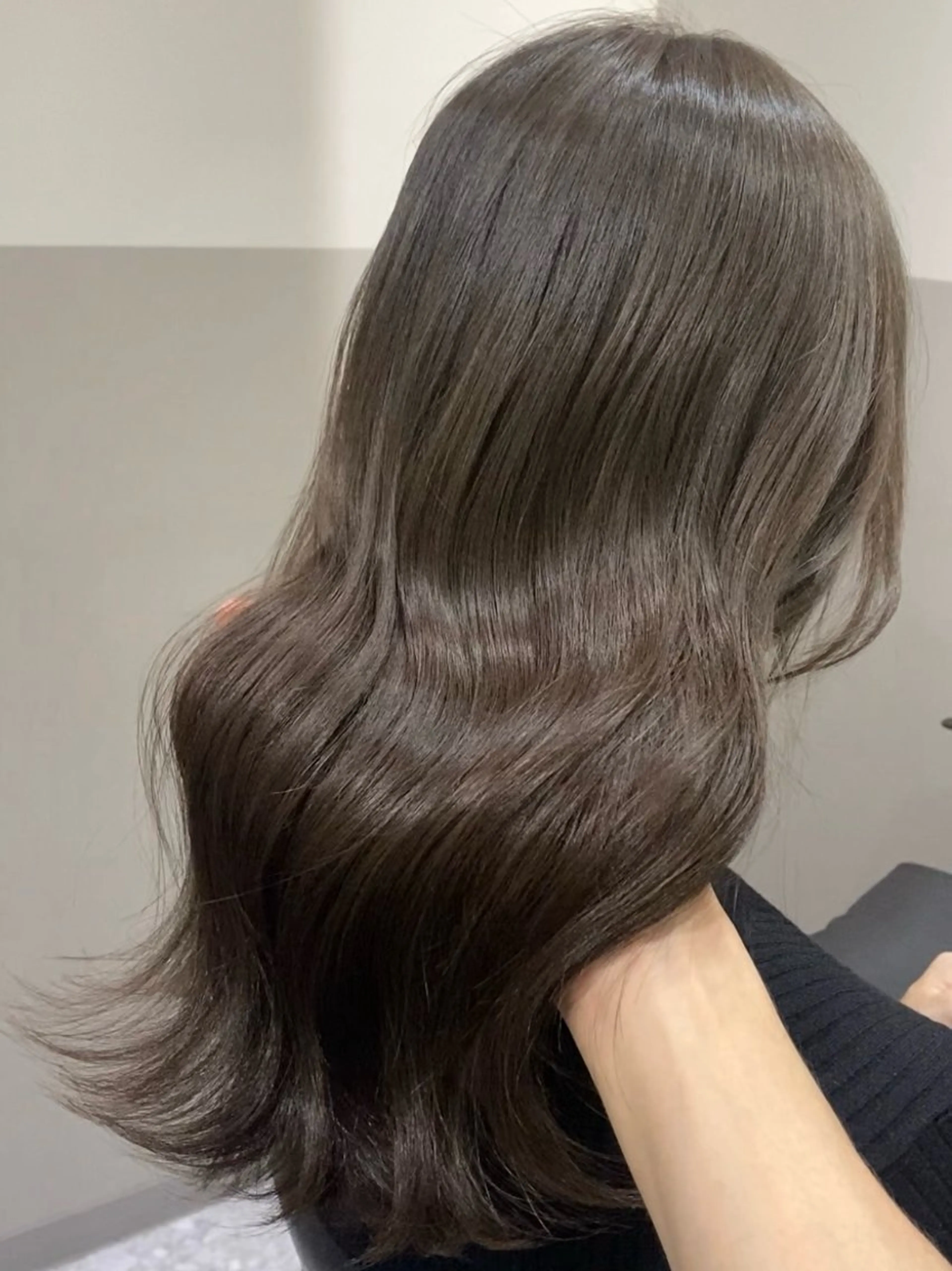 ロング 縮毛矯正 カット ヘアカラー オリーブ🌿ブリーチ なし◎Azusaのヘアスタイル