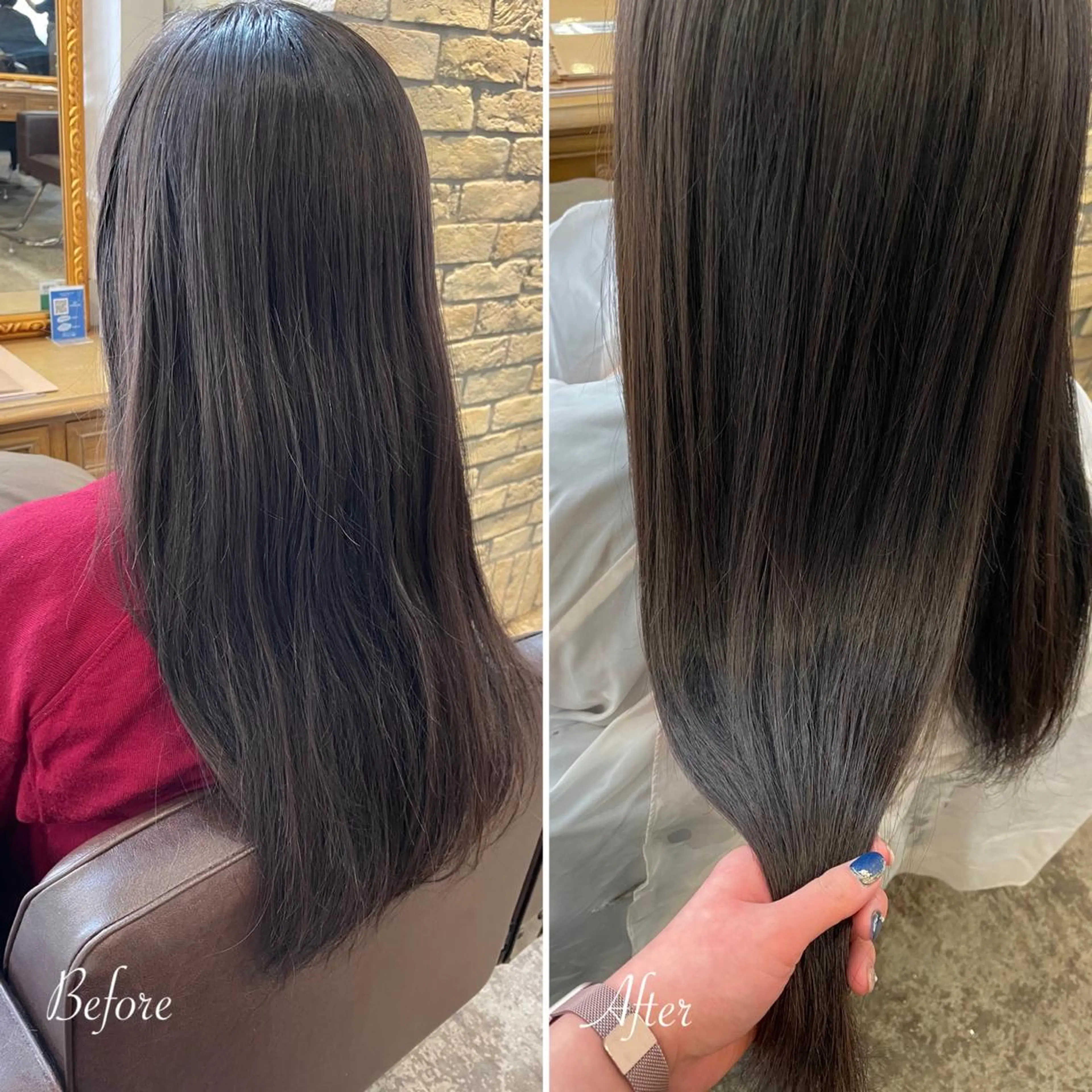 ロング 髪質改善 カット 縮毛矯正 髪質改善/縮毛矯正 /青山　早希🐾のヘアスタイル