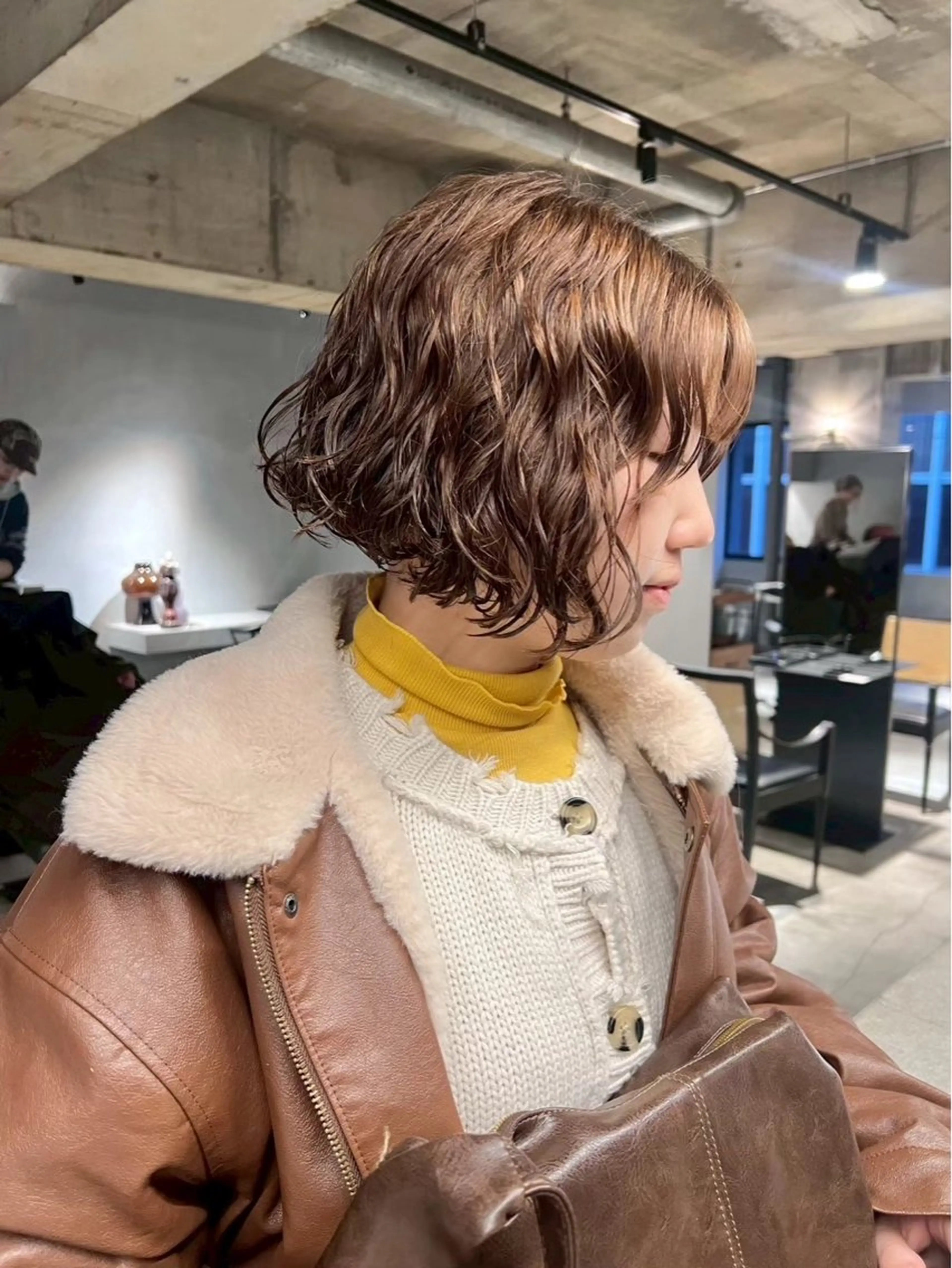 ショート パーマ 中村 衣里のヘアスタイル